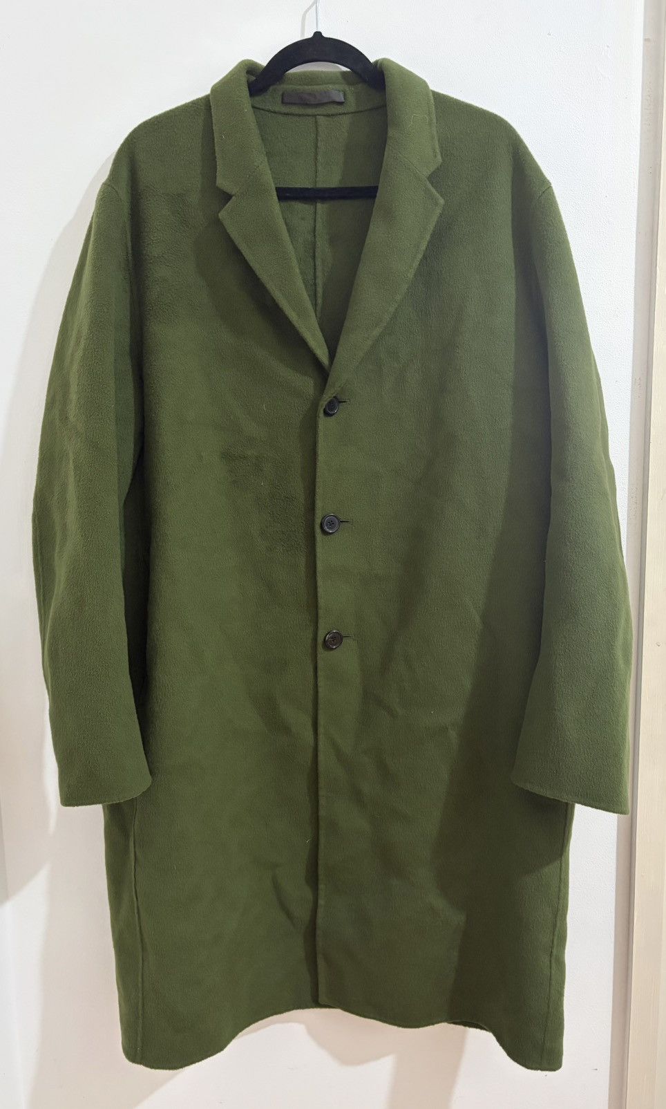 Acne Studios ACNE STUDIOS CHAD COAT CASHMERE OVERCOAT MEDIUM SZ 50 GREEN Size US M / EU 48-50 / 2 - 2 Thumbnail