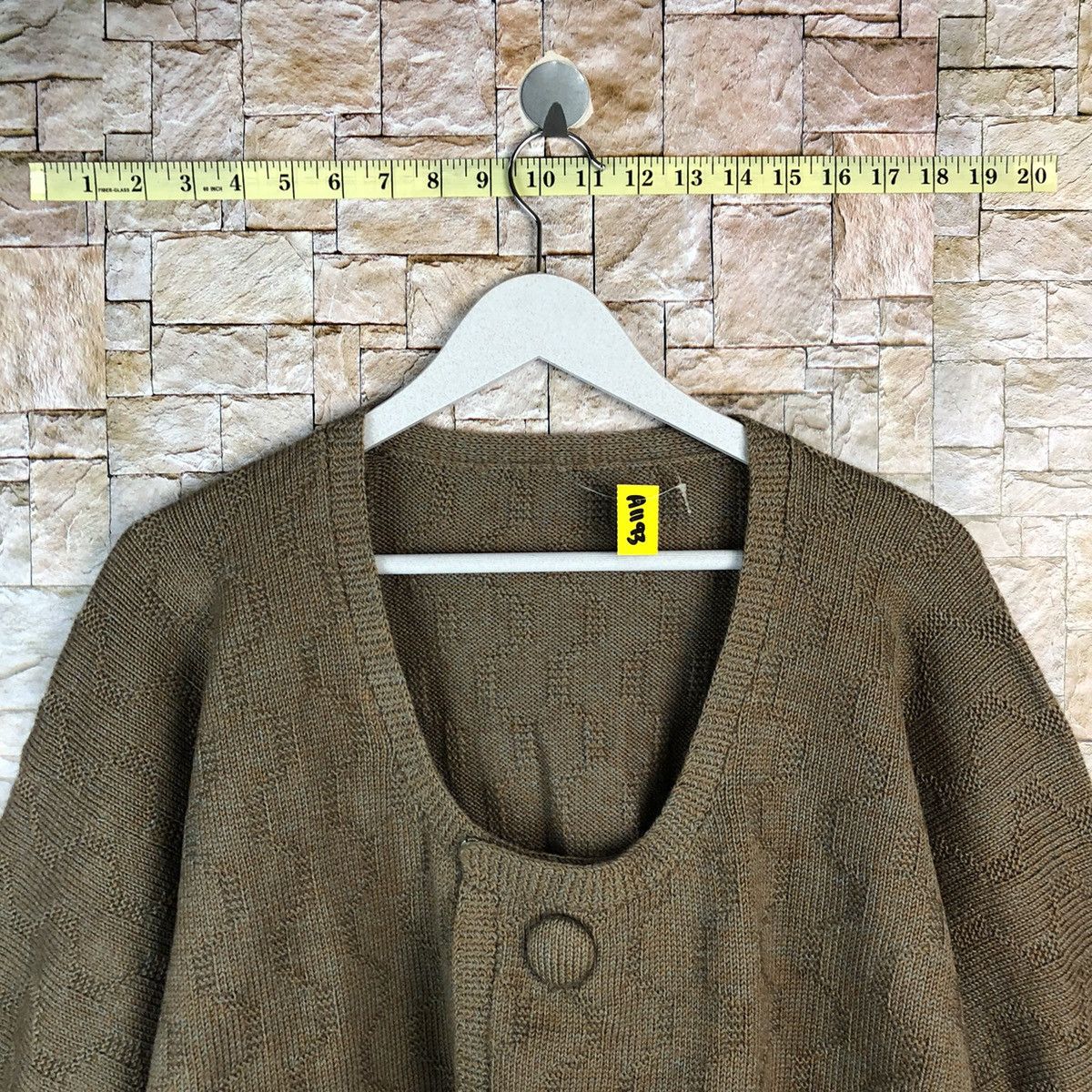Japanese Brand Japanese Brand Brown Cardigan Knitwear #A1193 Size L / US 10 / IT 46 - 4 Thumbnail