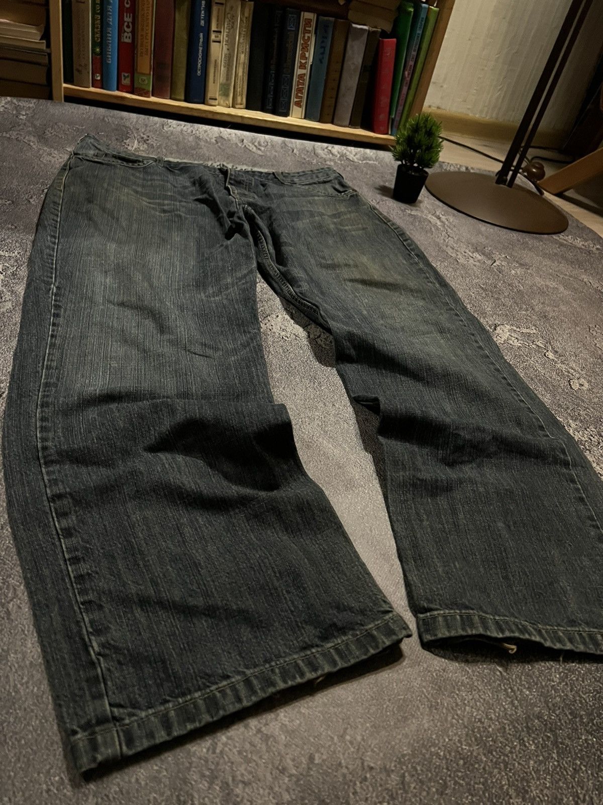 Vintage CRAZY Mega Baggy Darkwear Y2K Swag Jeans / Number Nine Style Size US 38 / EU 54 - 1 Thumbnail