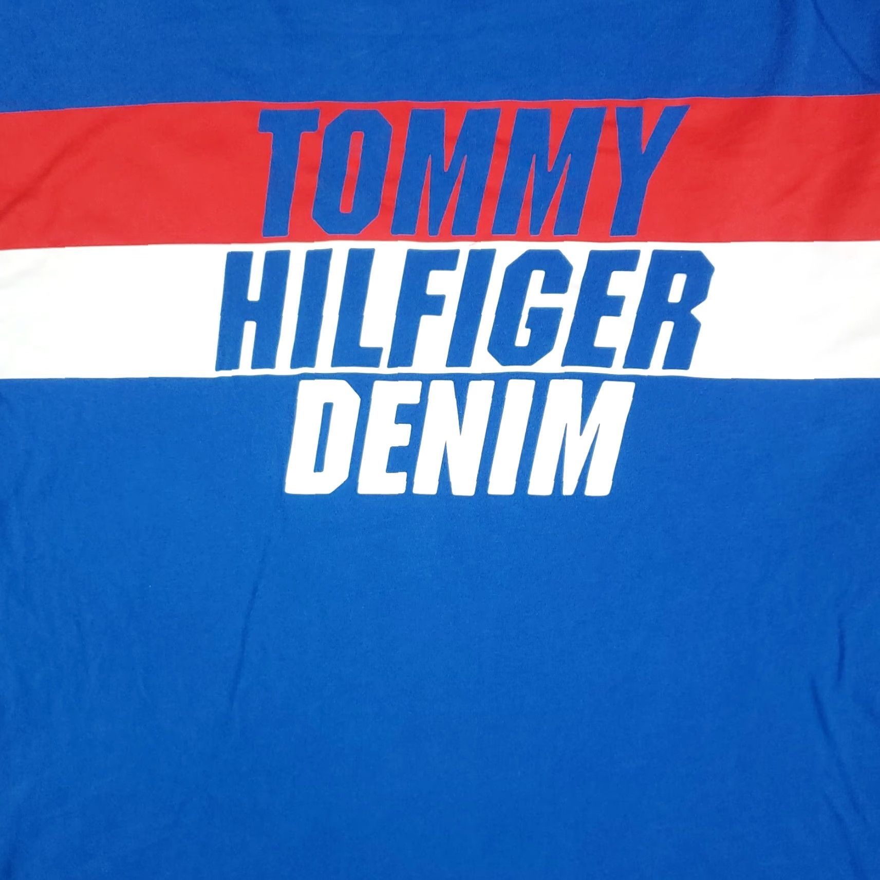 Tommy Hilfiger Tommy Hilfiger T-Shirt | Blue Short Sleeve Crew Neck | Mens Medium | Cotton | Logo Accent | Unisex Adults B07 Size US M / EU 48-50 / 2 - 3 Thumbnail