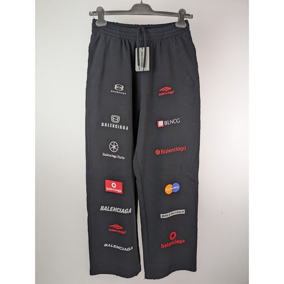 Balenciaga o1rshd1 Top League Med Moll Baggy Pants in Black Size US 28 / EU 44 - 2 Thumbnail