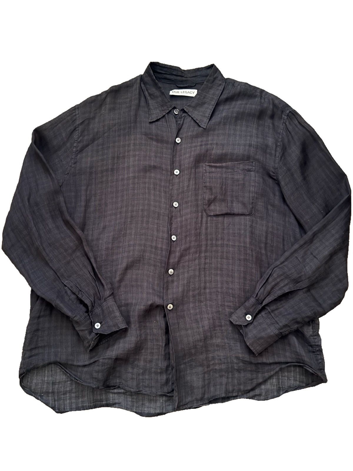 Our Legacy ABOVE SHIRT Bazaar Check Breeze Weave | Grailed