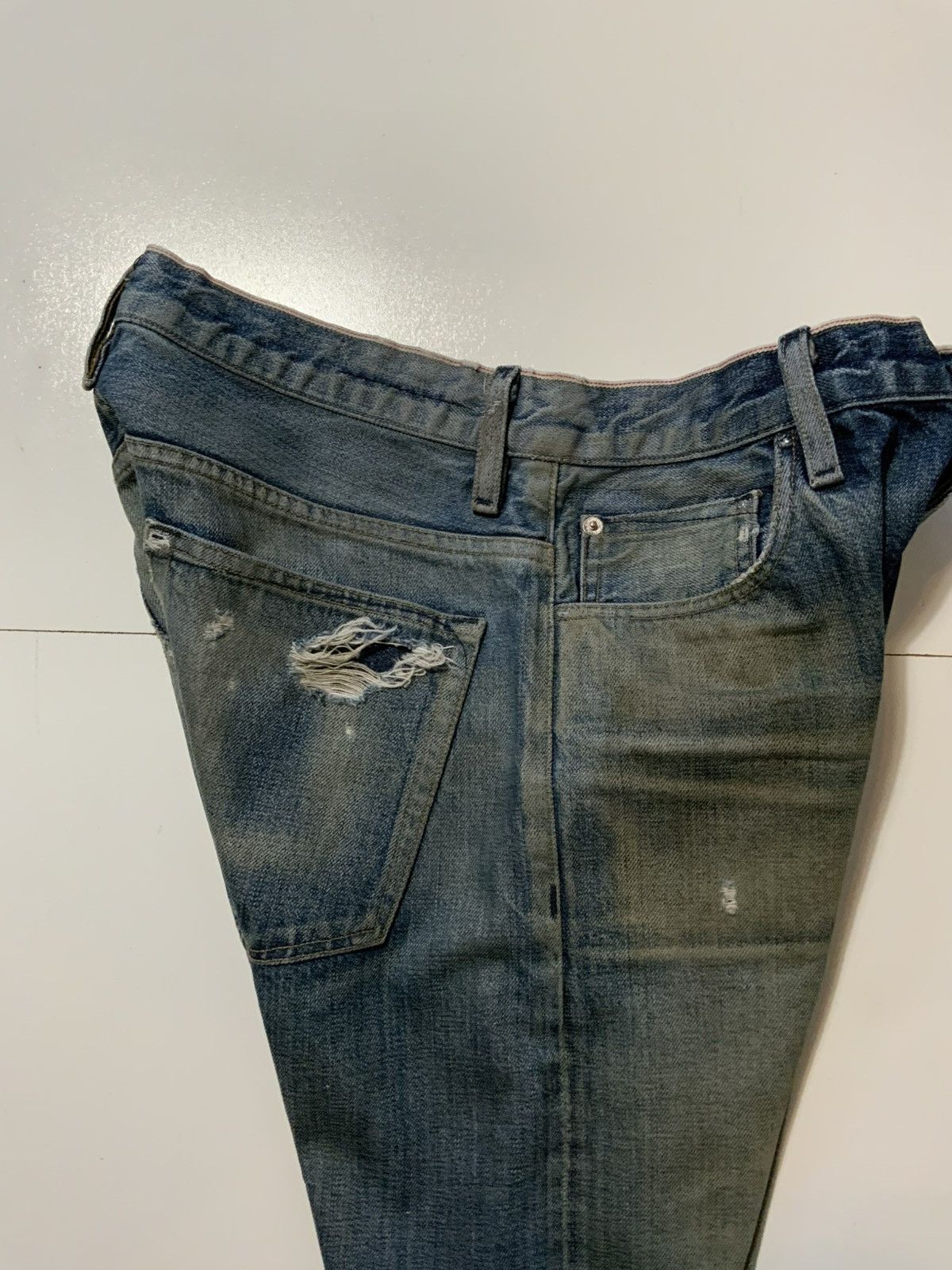 Earnest Sewn Earnest Sewn Redline Selvedge Distressed Denim Jean Shorts Size US 32 / EU 48 - 12 Thumbnail