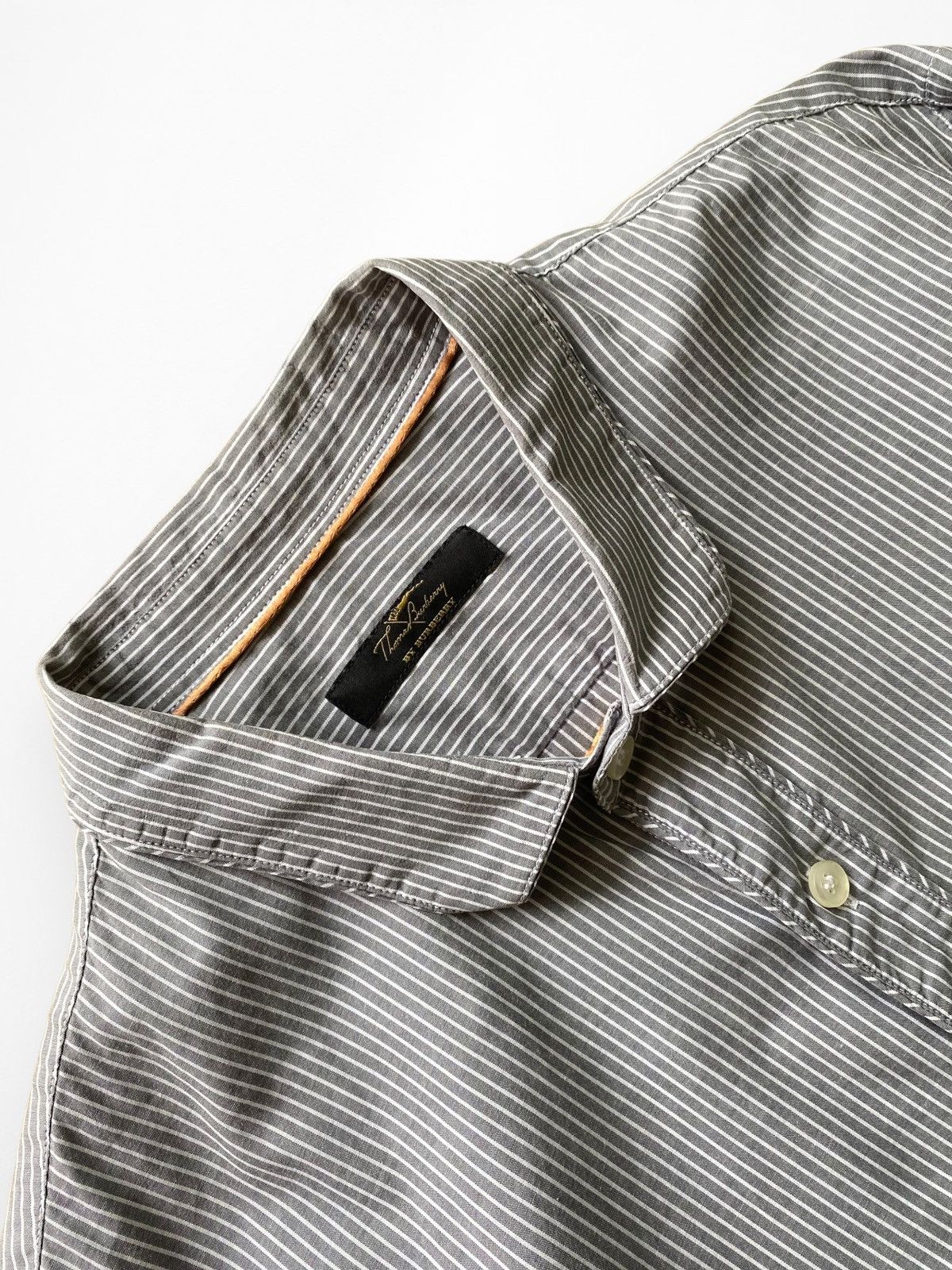 Burberry Burberry by Thomas Burberry striped ls button up shirt Size XL / US 12-14 / IT 48-50 - 3 Thumbnail