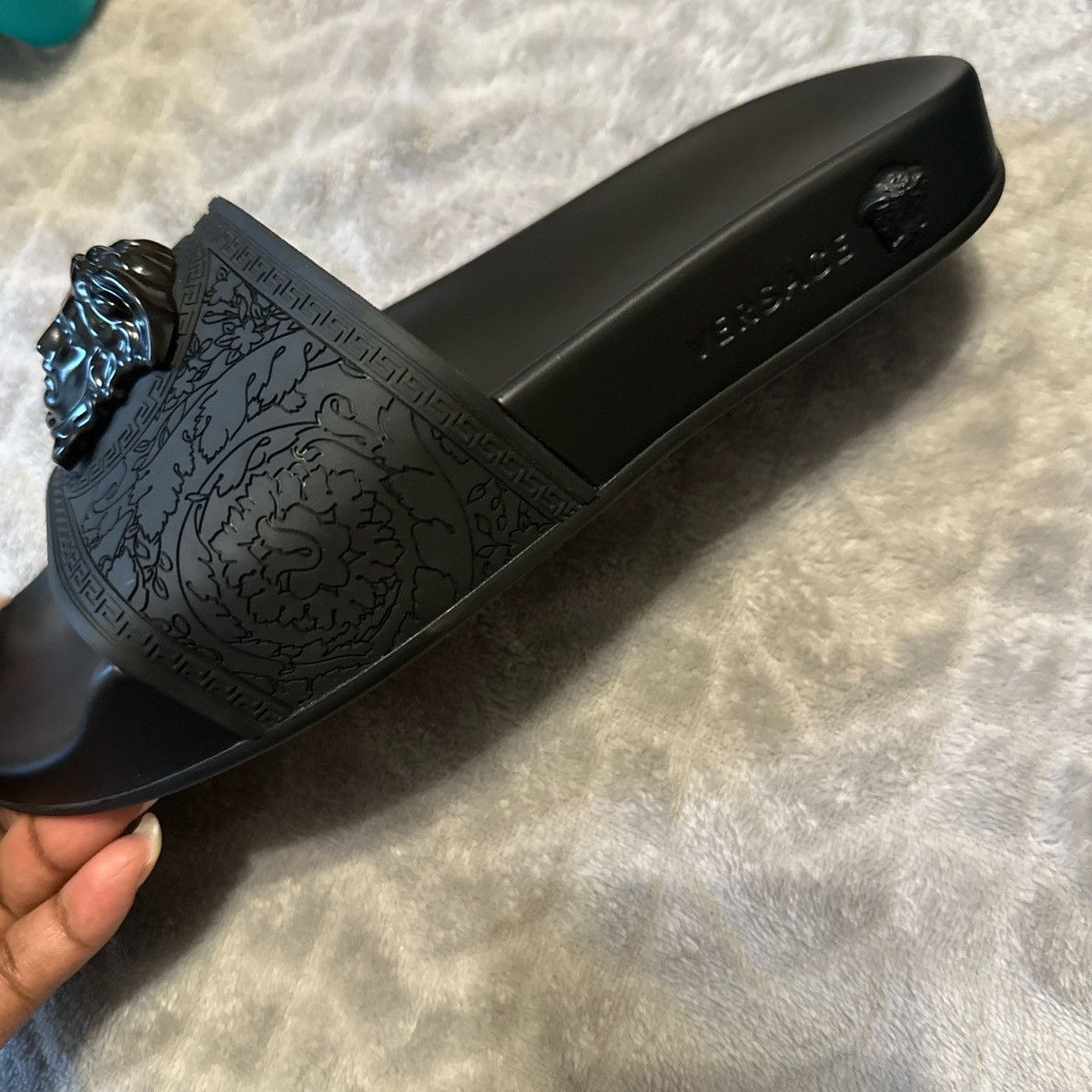 Versace Versace Black Medusa Slide Sandals – Size 36 Size US 6 / IT 36 - 1 Thumbnail