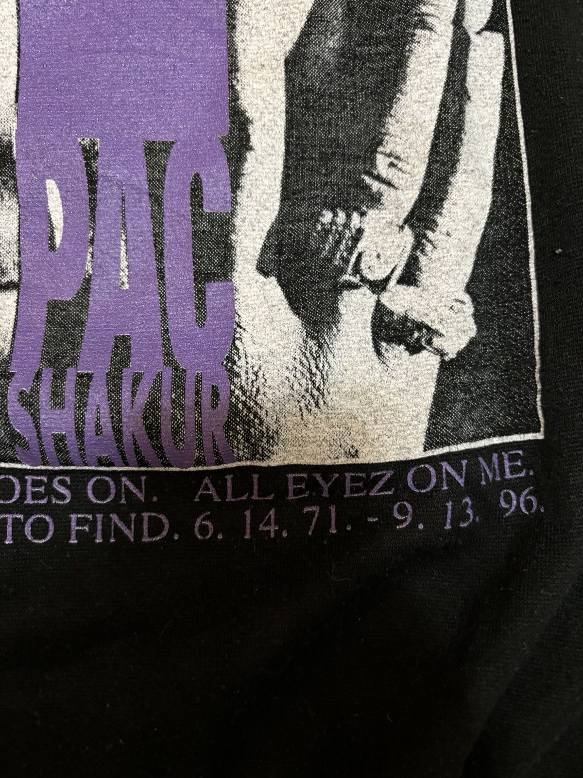 Rap Tees Rare vintage 90s 2pac Tupac Shakur memorial rap tee t shirt Size US XL / EU 56 / 4 - 11 Thumbnail