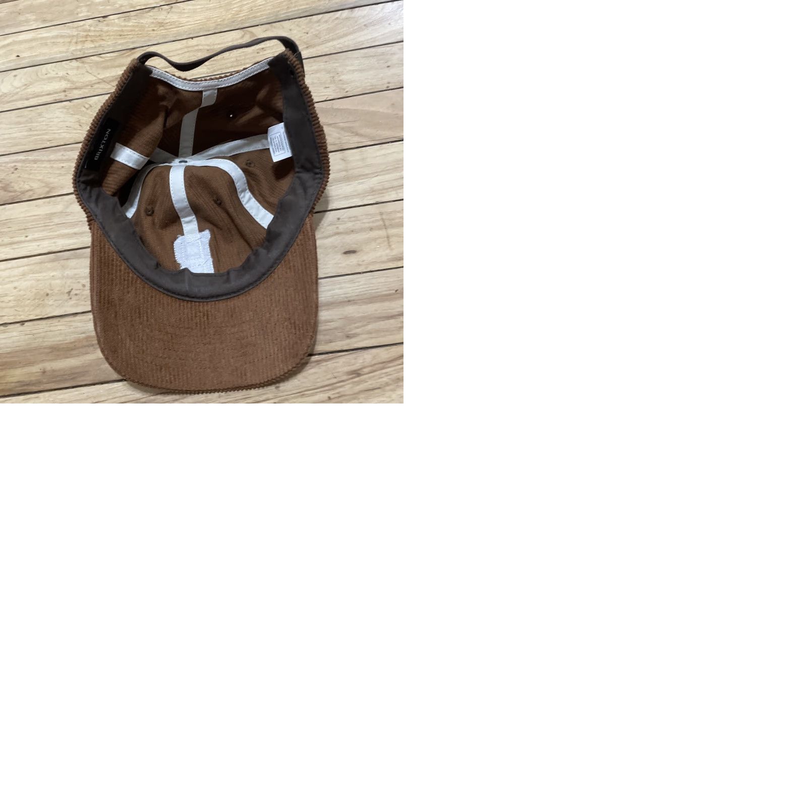 Brixton Brixton Corduroy Hat Men Adjustable Tan Cap Classic Letter B Big B Strapback Cap Size ONE SIZE - 12 Thumbnail