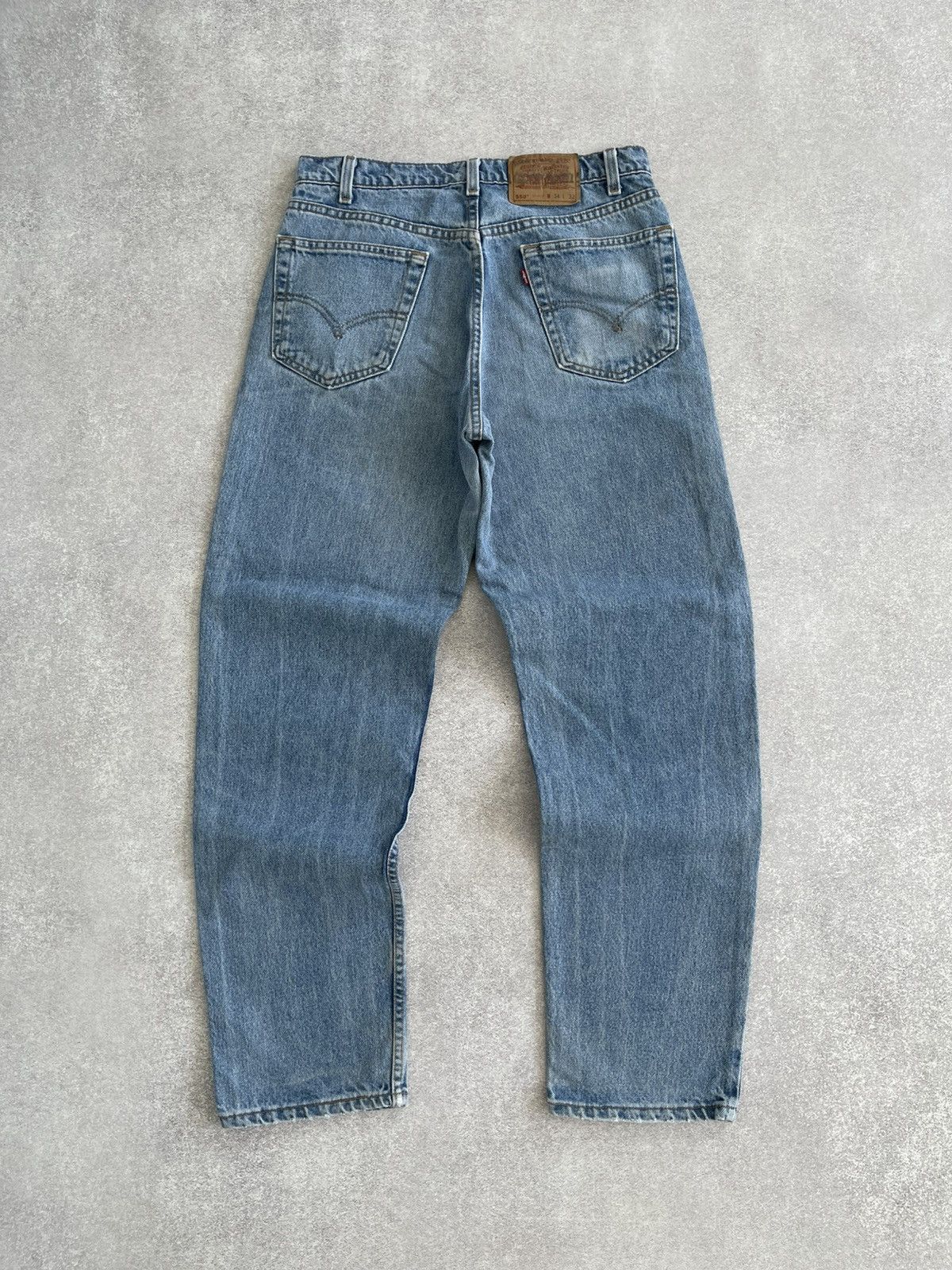 Levi's Vintage '97 Levi's 550 Made In USA Relaxed Loose Jeans Size US 32 / EU 48 - 2 Thumbnail