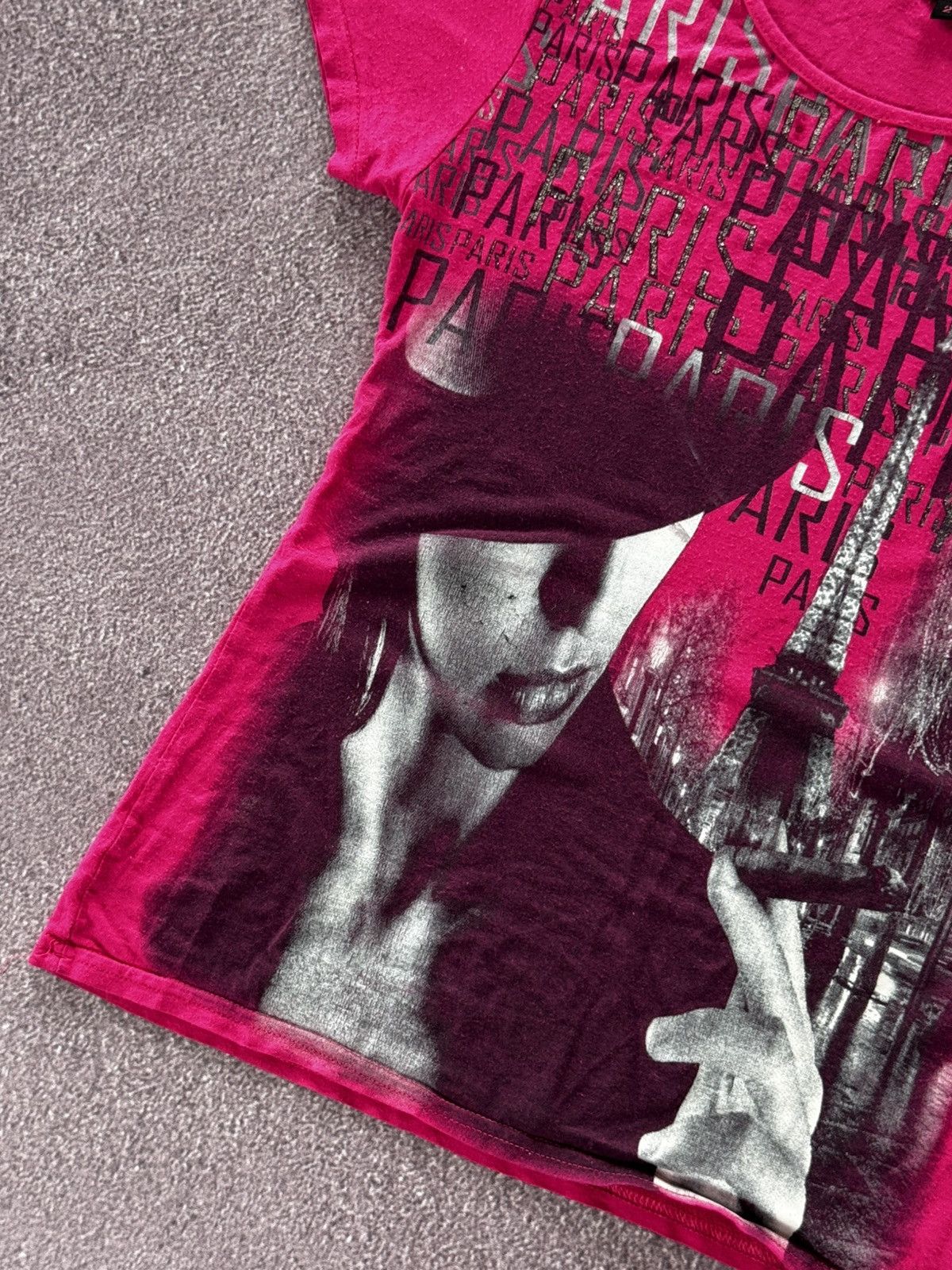 Hysteric Glamour Y2K Hysteric Glamour Style Paris Logo T-Shirt Size M / US 6-8 / IT 42-44 - 9 Thumbnail