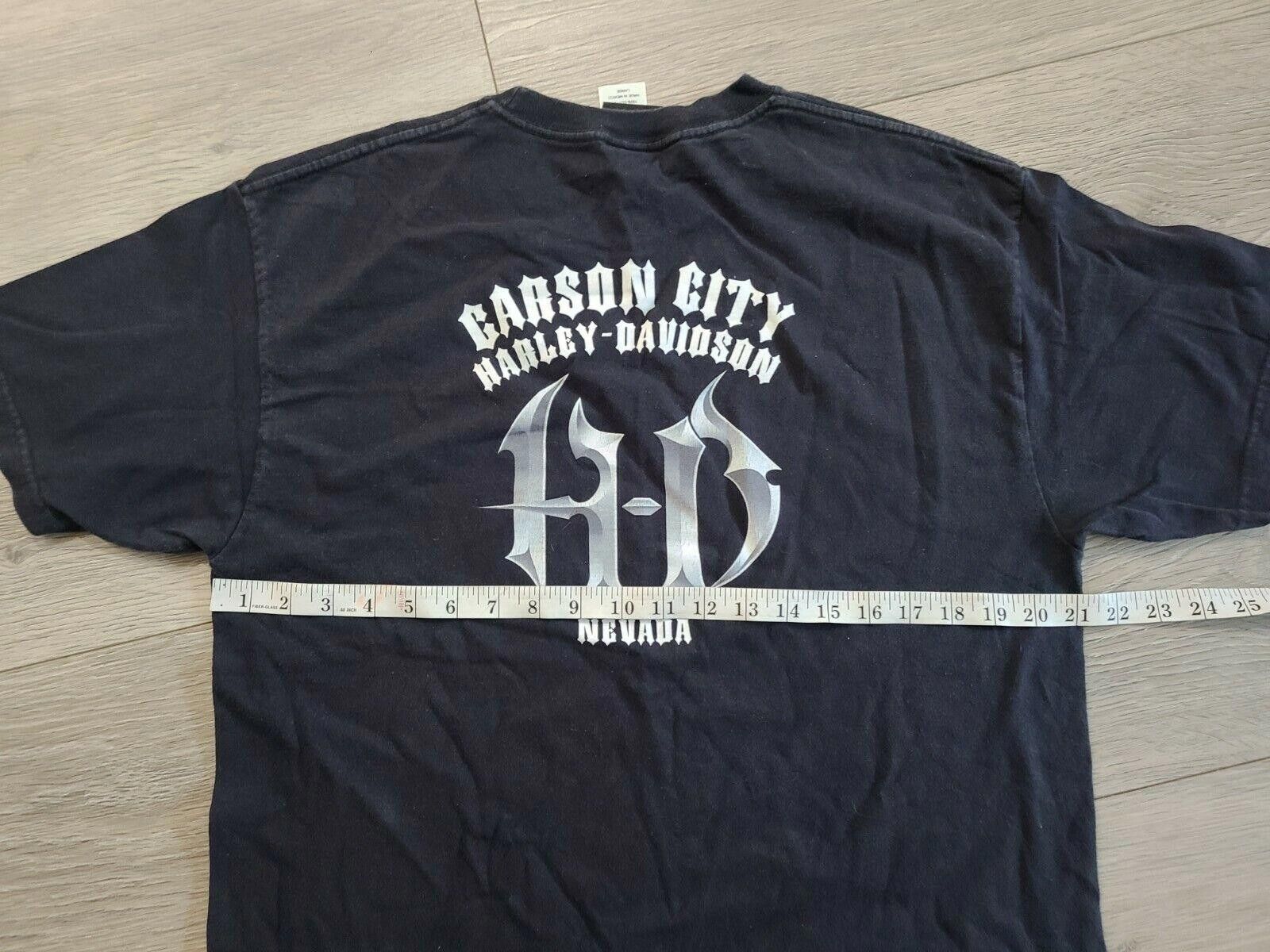 Designer Harley Davidson Shirt Large Carson City Nevada Size ONE SIZE - 5 Thumbnail