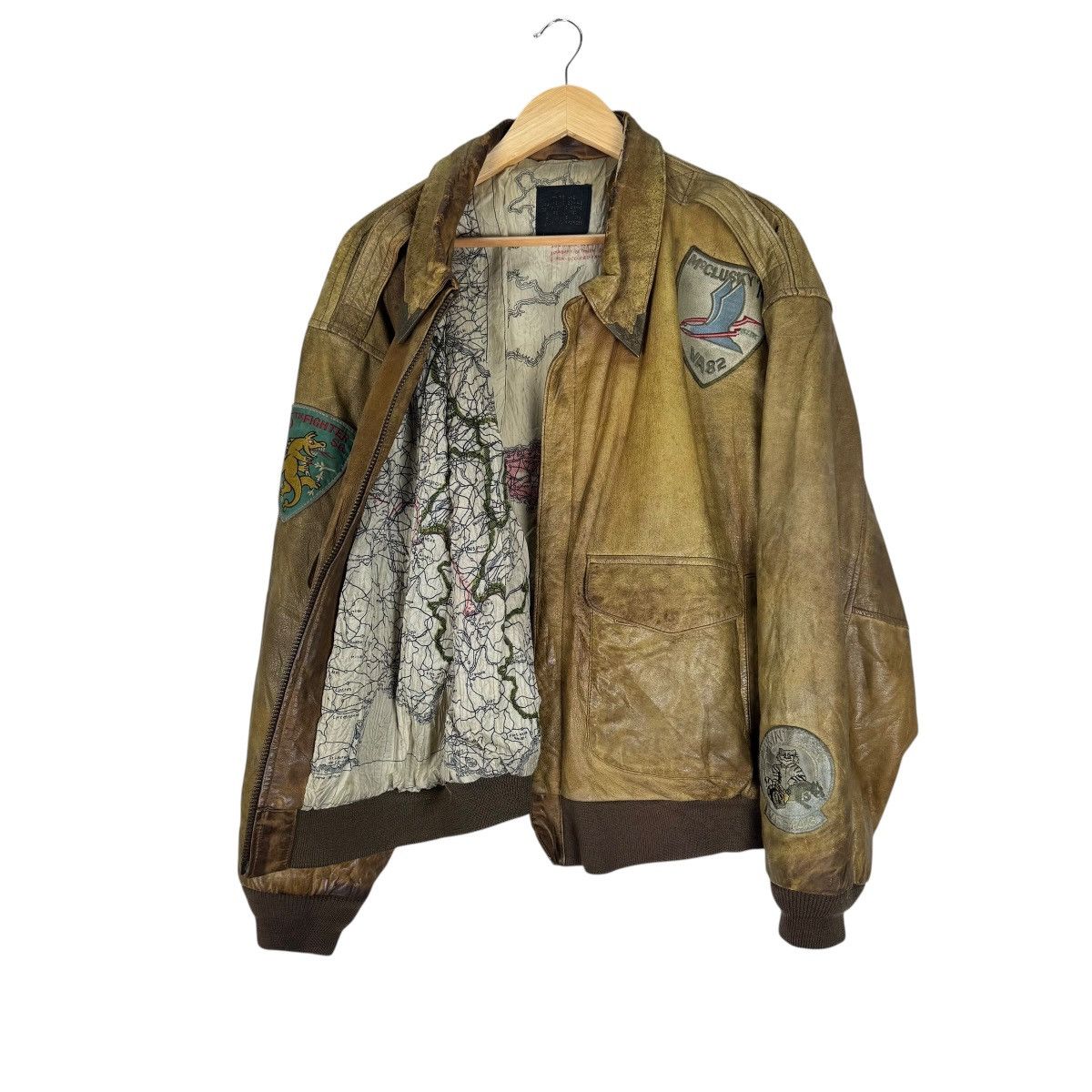 Avirex ☀️AVIREX TYPE A2 LEATHER JACKET Size US L / EU 52-54 / 3 - 9 Thumbnail