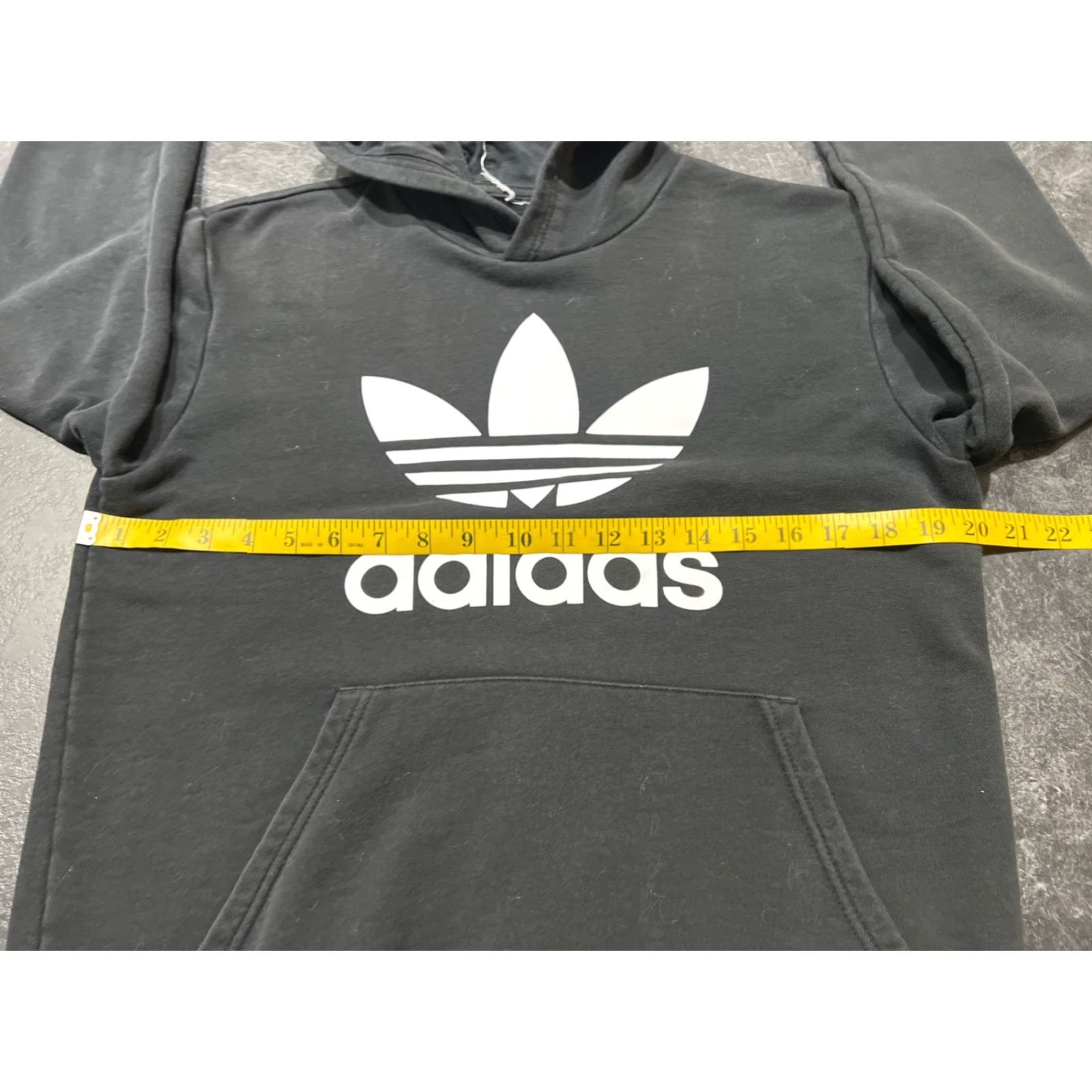 Adidas Adidas Originals Hoodie Small Black Trefoil Big Men's Size US S / EU 44-46 / 1 - 7 Thumbnail