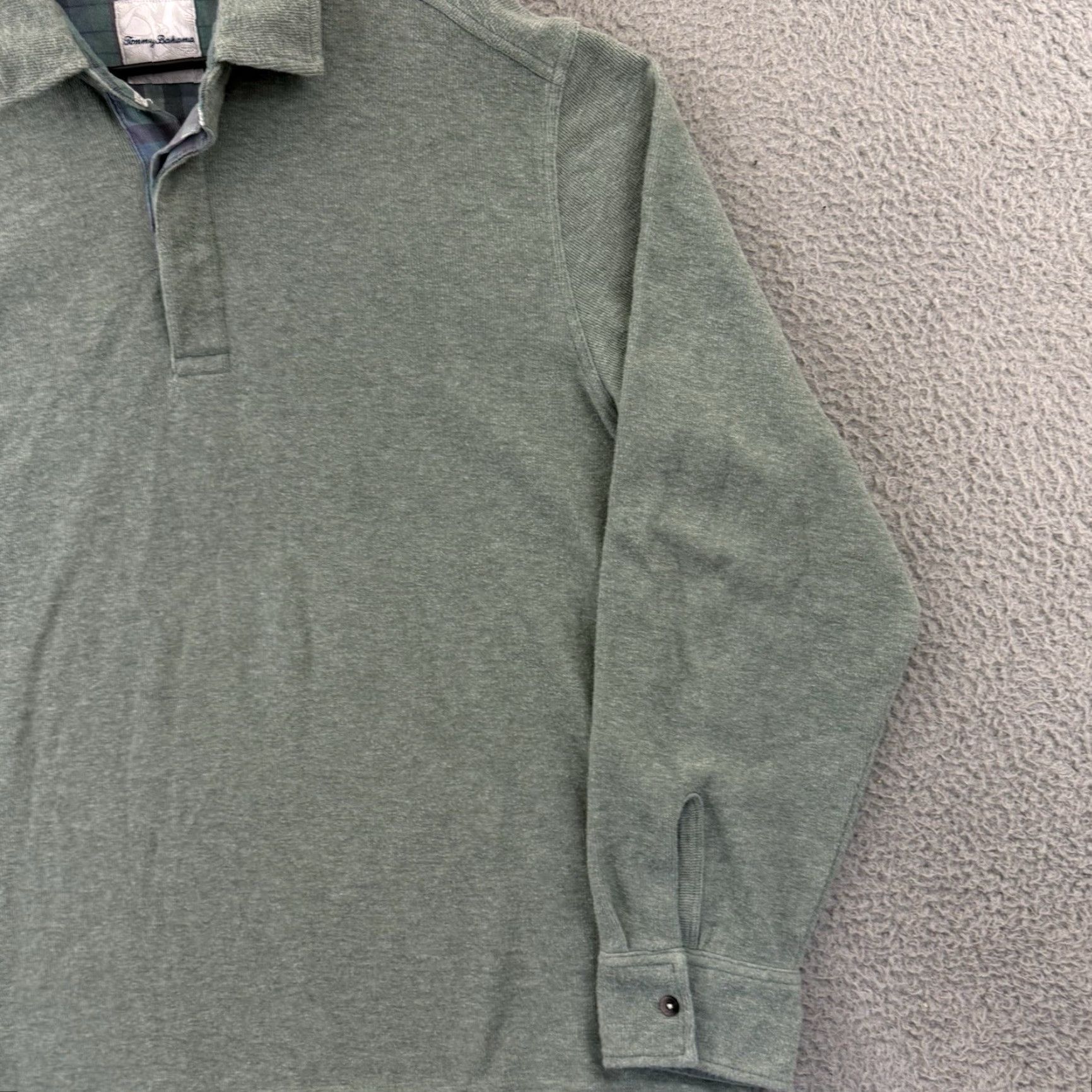 Tommy Bahama Tommy Bahama Sweater Men's XL Green Long Sleeve Pullover Preppy Button Crewneck Casual Knit Size US XL / EU 56 / 4 - 5 Thumbnail