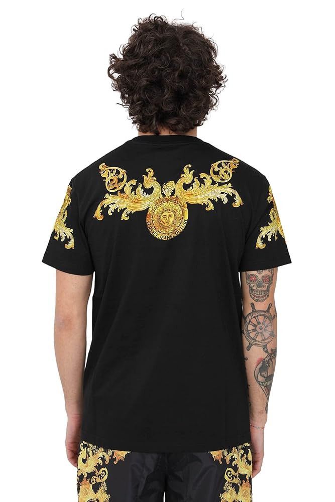 Versace Jeans Couture 🇮🇹❗️NEW Versace Jeans Couture Baroque Barocco Print T-Shirt Size US L / EU 52-54 / 3 - 4 Thumbnail