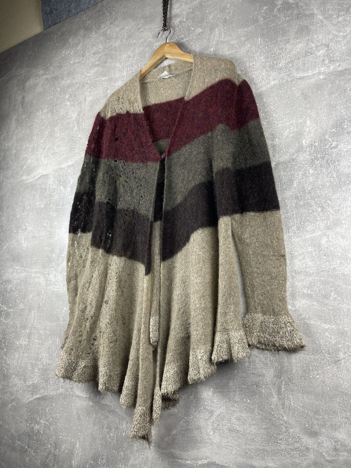 Other Sarah Pacini Italy Artistic Mohair Merino Wool Textured Knit Size ONE SIZE - 2 Thumbnail