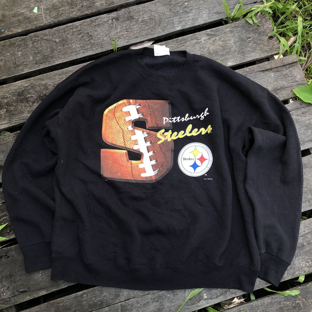 Steelers CN Sweatshirt Black vintage 90's