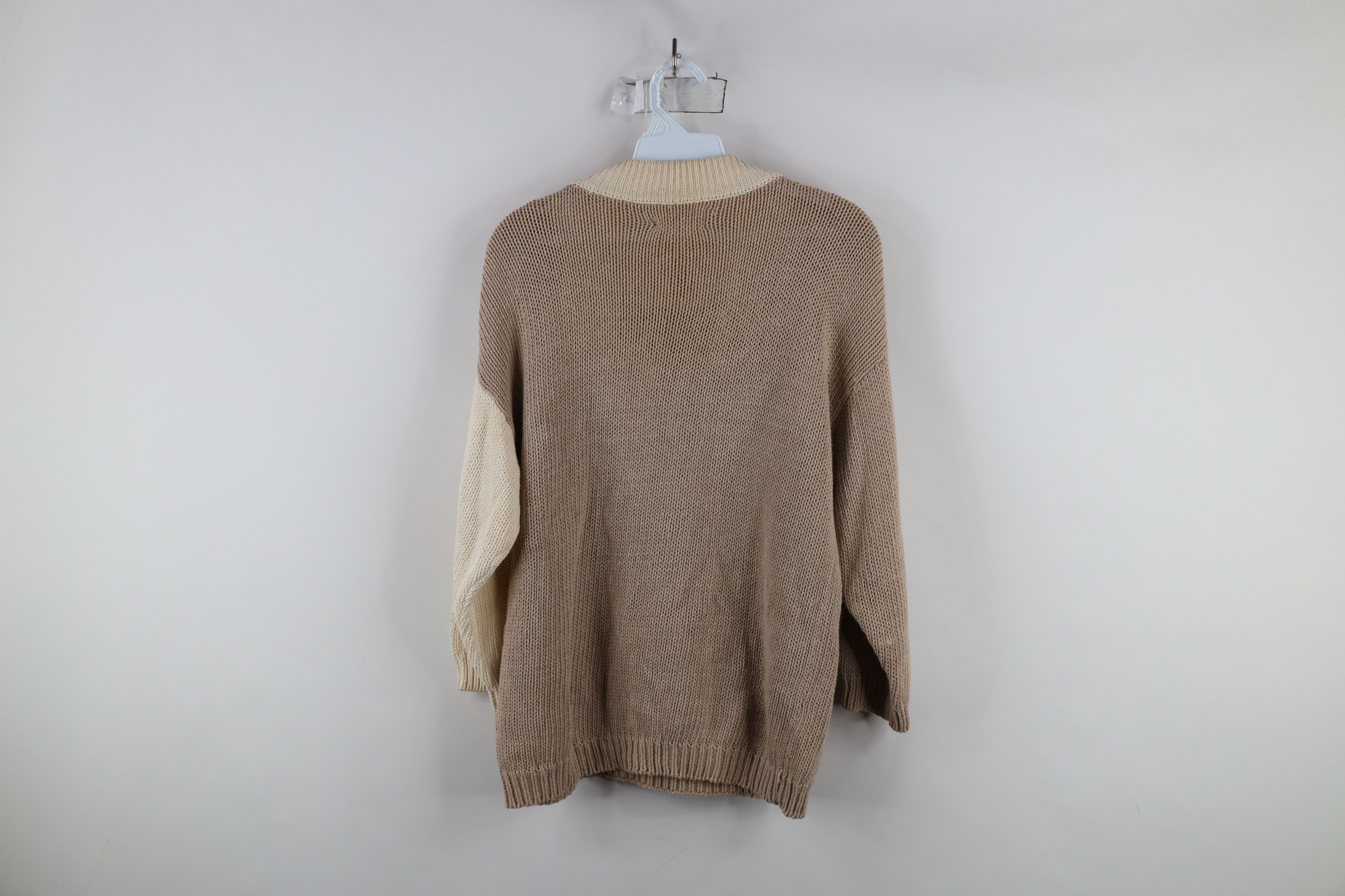 Vintage Vintage 80s Mid Mod Abstract 3/4 Sleeve Knit Sweater Size M / US 6-8 / IT 42-44 - 10 Thumbnail