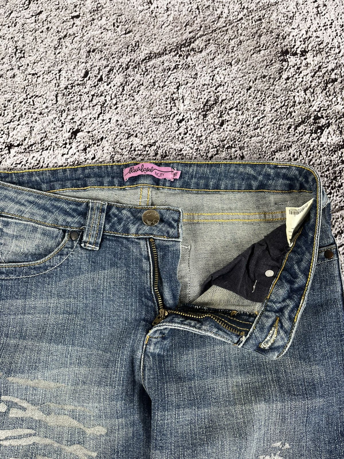 Japanese Brand Vintage Y2K faded jeans streetwear juicy 00s style Japanese Size 29" - 9 Thumbnail