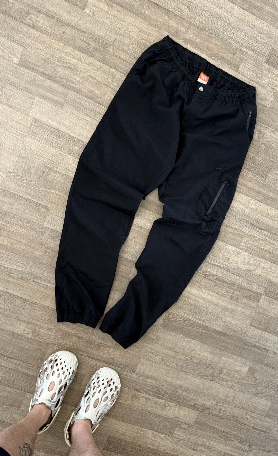 NIKE Y2K TRACK NYLON VINTAGE CARGO DRILL RARE PANTS