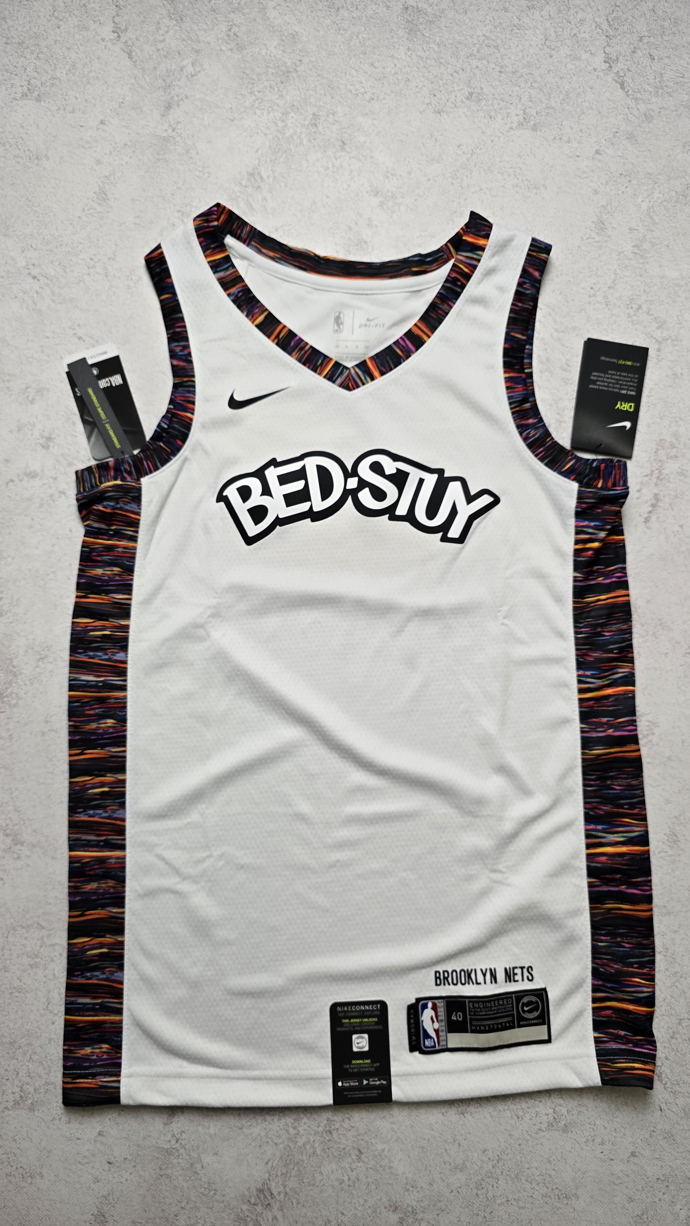 Nike Nike Brooklyn Nets BED-STUY City Edition Swingman Jersey NBA Size US S / EU 44-46 / 1 - 1 Thumbnail