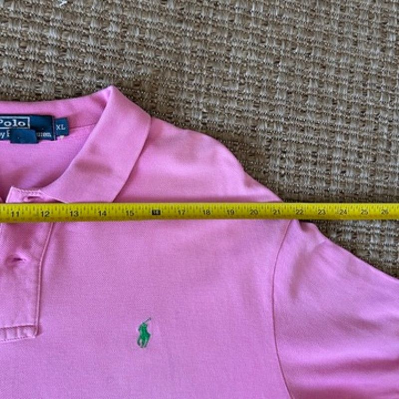 Polo Ralph Lauren Vintage Polo Ralph Lauren Pink Pique Polo Shirt XL 90s Size US XL / EU 56 / 4 - 7 Thumbnail