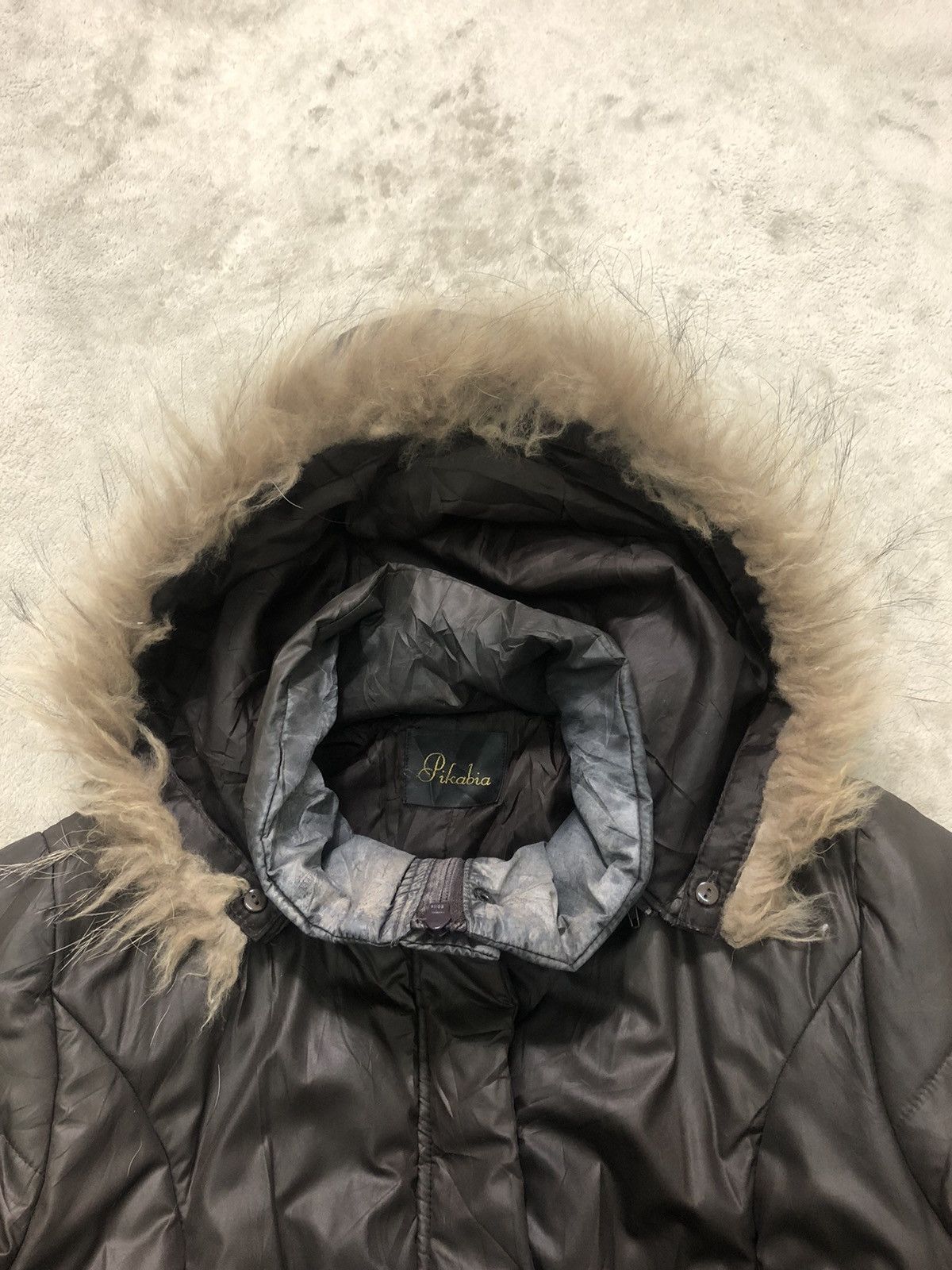 Hysteric Glamour × If Six Was Nine × Le Grande Bleu (L.G.B.) Vintage Fur Hoodie Long Puffer Jacket Size M / US 6-8 / IT 42-44 - 11 Thumbnail