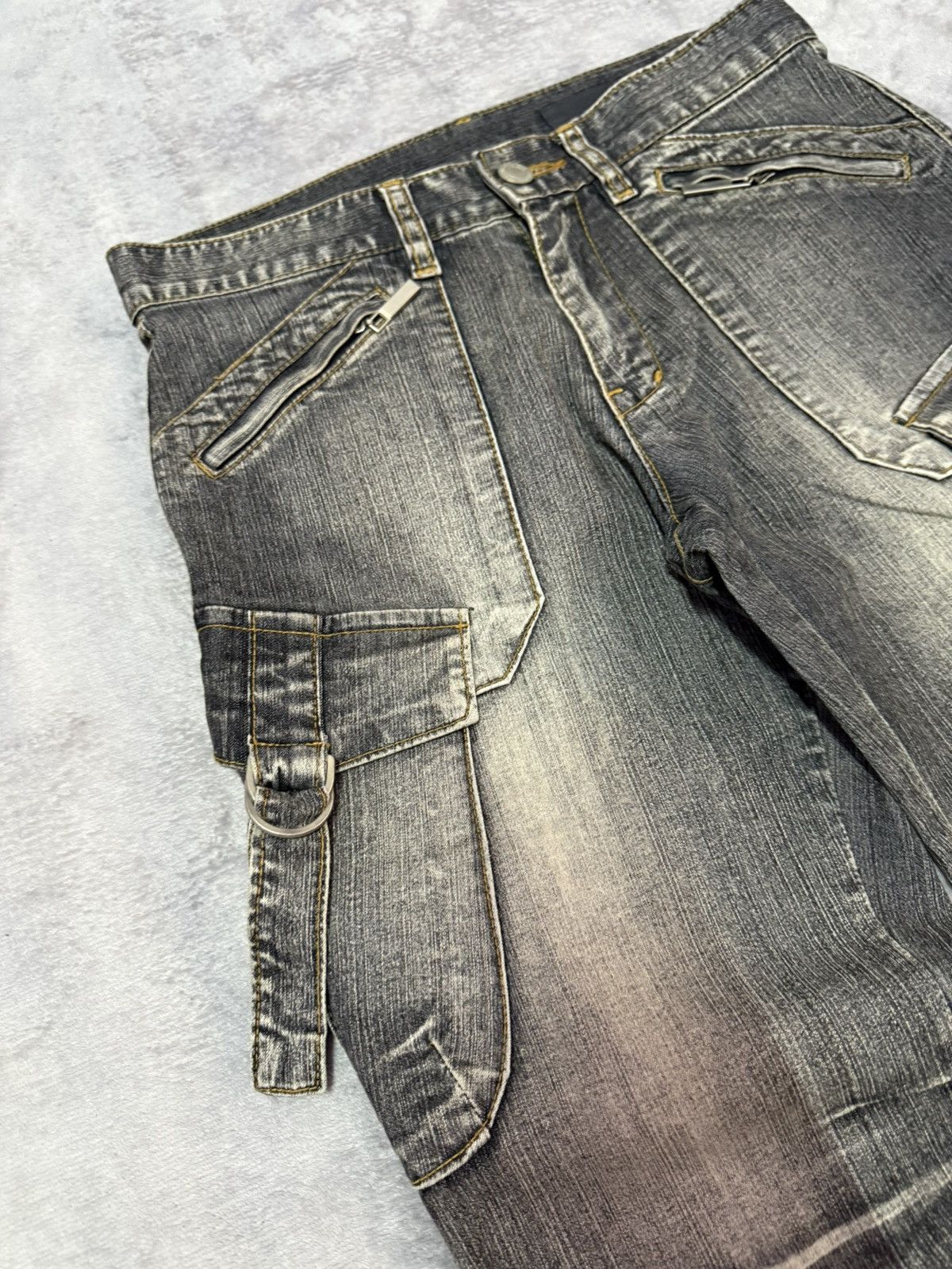 Hysteric Glamour × Japanese Brand Blue Jam Japan Bondage Claw Mark Jeans Short Size 27" / US 4 / IT 40 - 5 Thumbnail