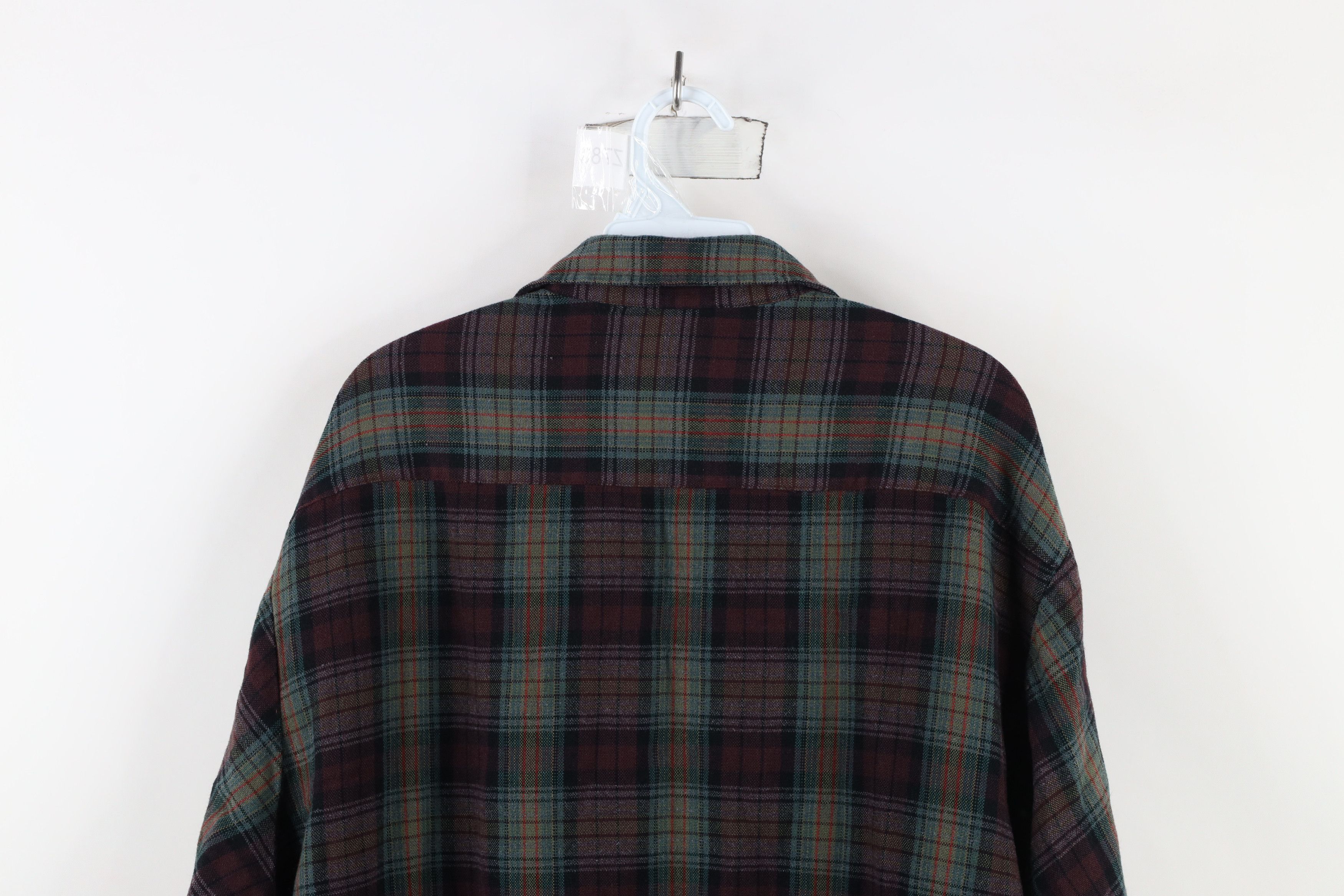 Vintage Vintage 80s 90s Streetwear Knit Board Button Shirt Plaid Size US XXL / EU 58 / 5 - 13 Thumbnail