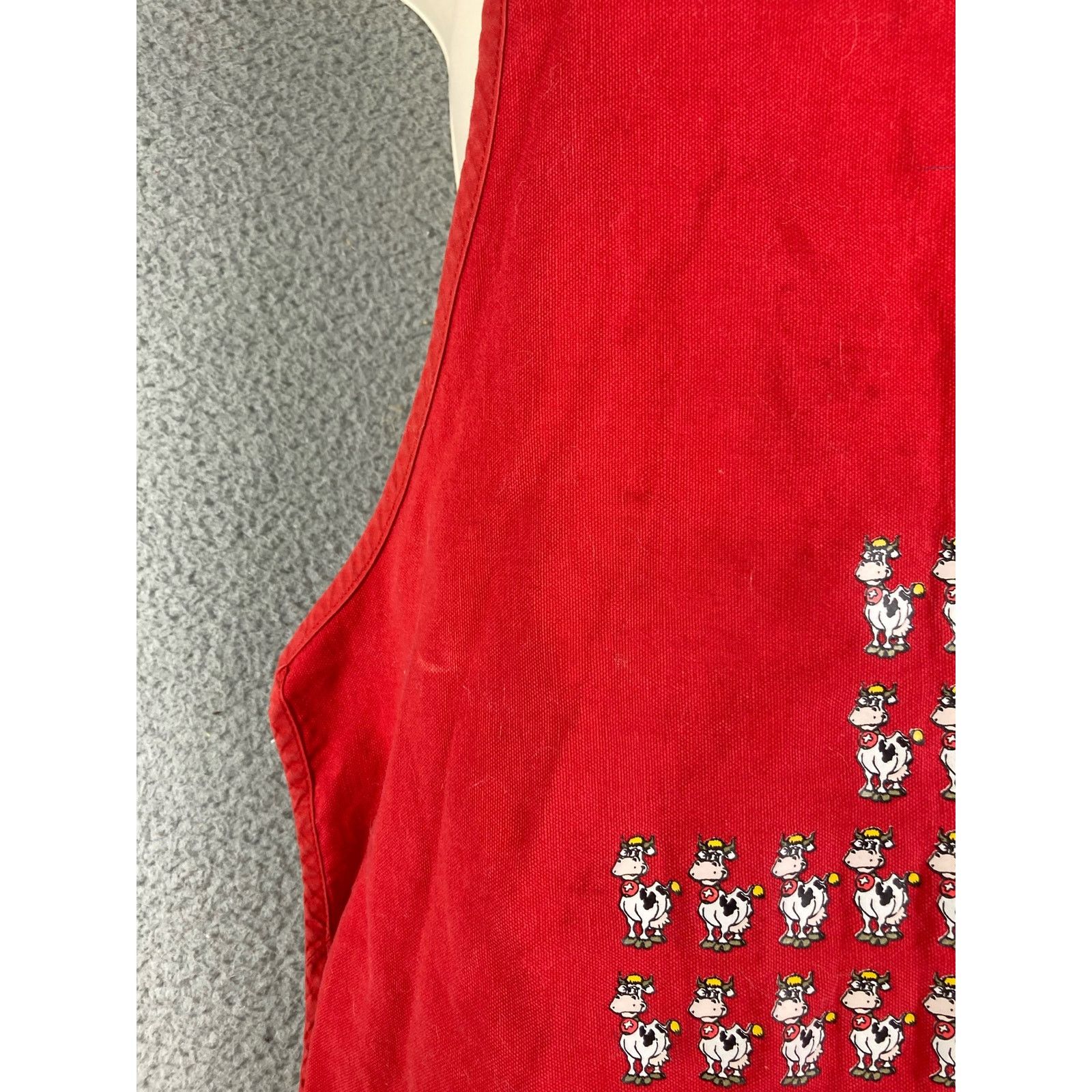 Other Swiss Apron Kitchen Vintage Hostess Red Sink Cook Cooking Size ONE SIZE - 7 Thumbnail