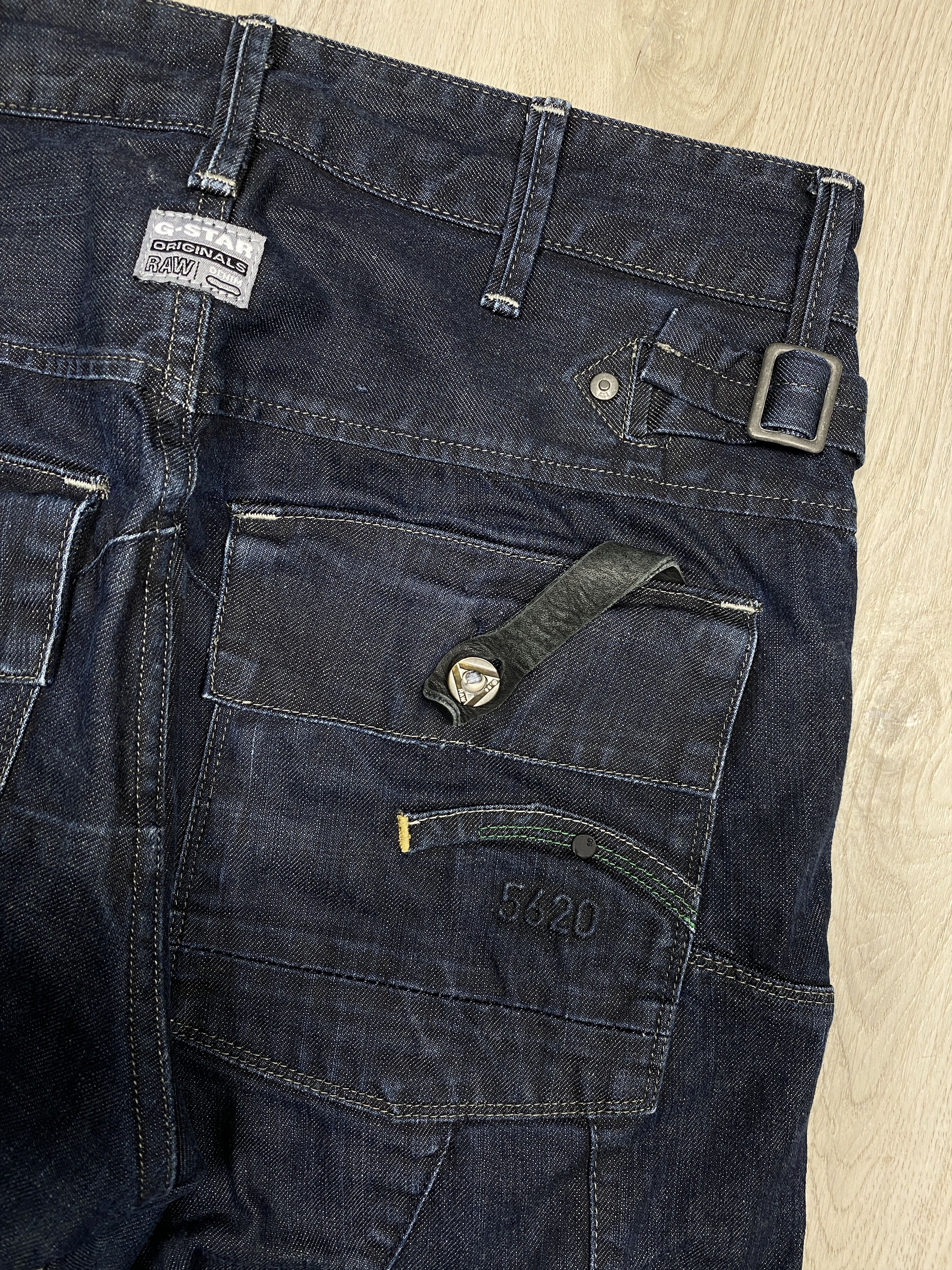 G-Star G Star Raw 5620 Vintage Denim Double Knee Pants Jeans Size US 31 - 8 Thumbnail