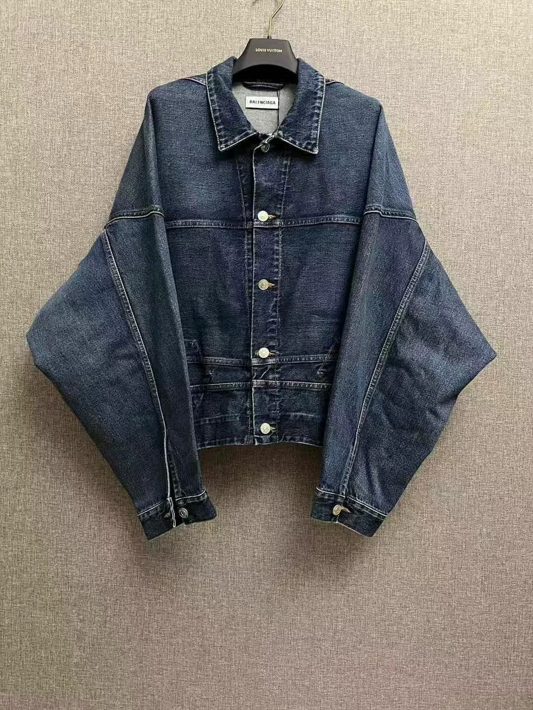 Balenciaga Balenciaga Inverted Denim Jacket Size US S / EU 44-46 / 1 - 1 Thumbnail