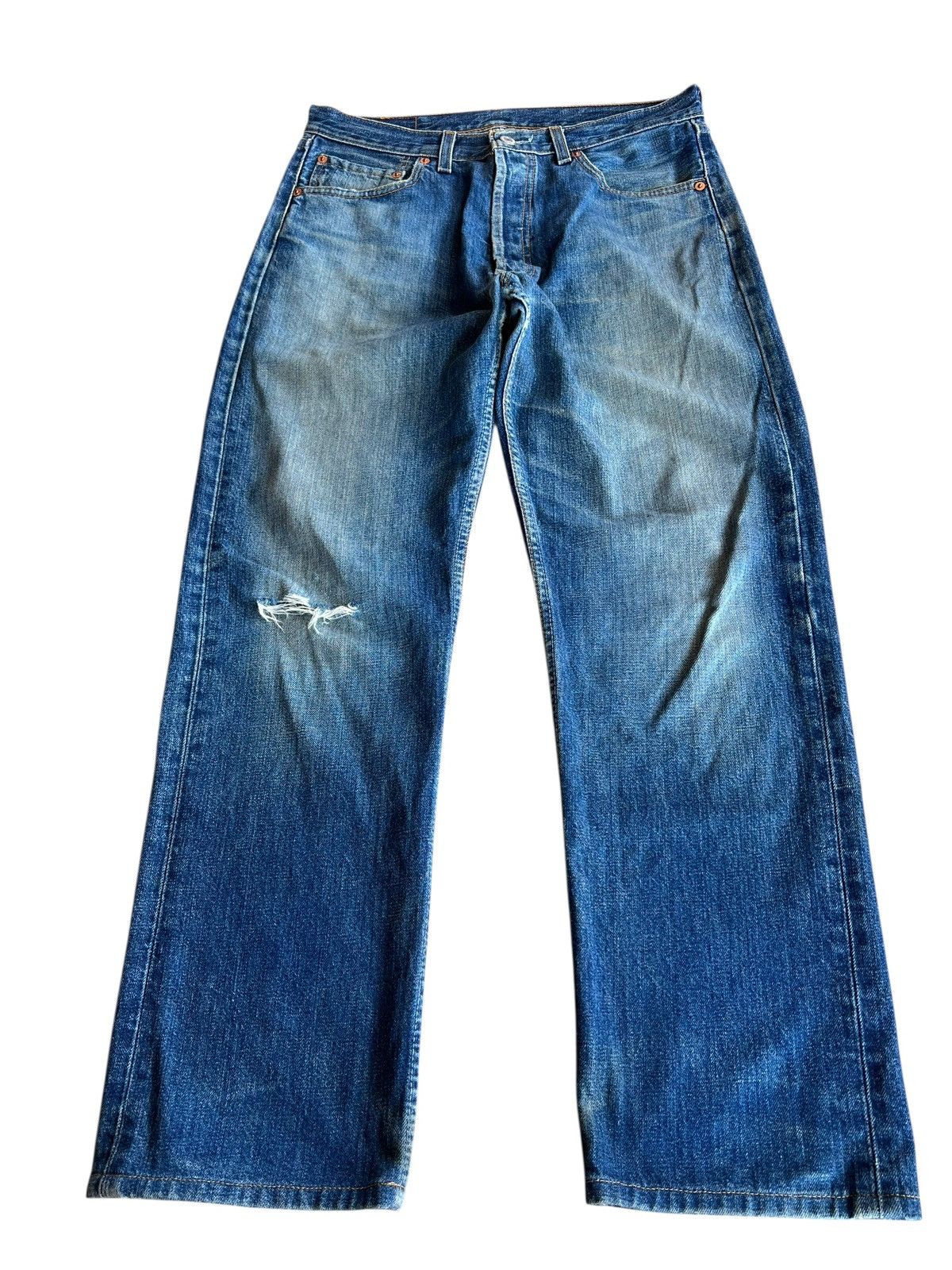 Levi's Vintage Levis 501 Distress Jean Very Rare Size US 31 - 1 Thumbnail