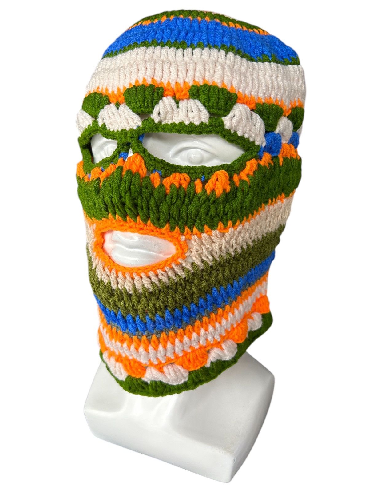Japanese Brand × Kapital × Vintage Very Rare Crochet Knitted Handmade Balaclava Masked ☠️☠️ Size ONE SIZE - 1 Thumbnail