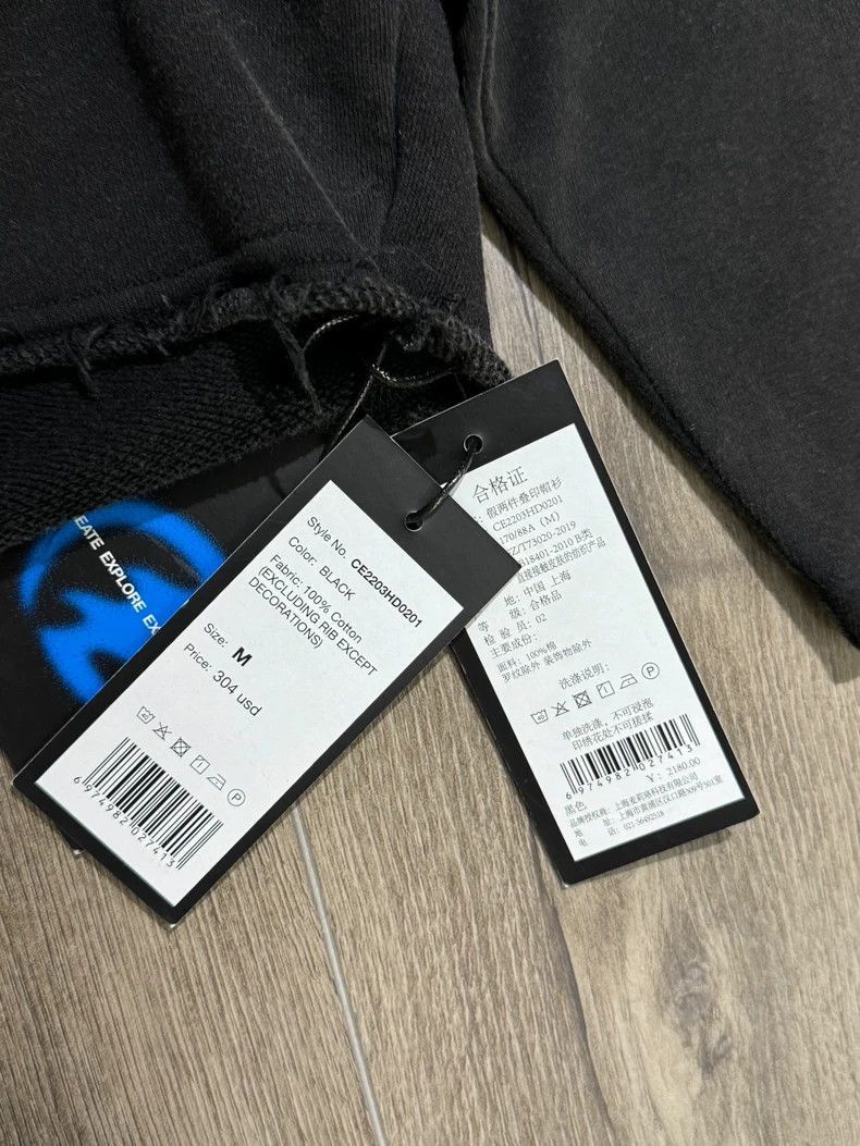 Balenciaga CEEC Black Rock Graphic Hoodie Size US S / EU 44-46 / 1 - 3 Thumbnail