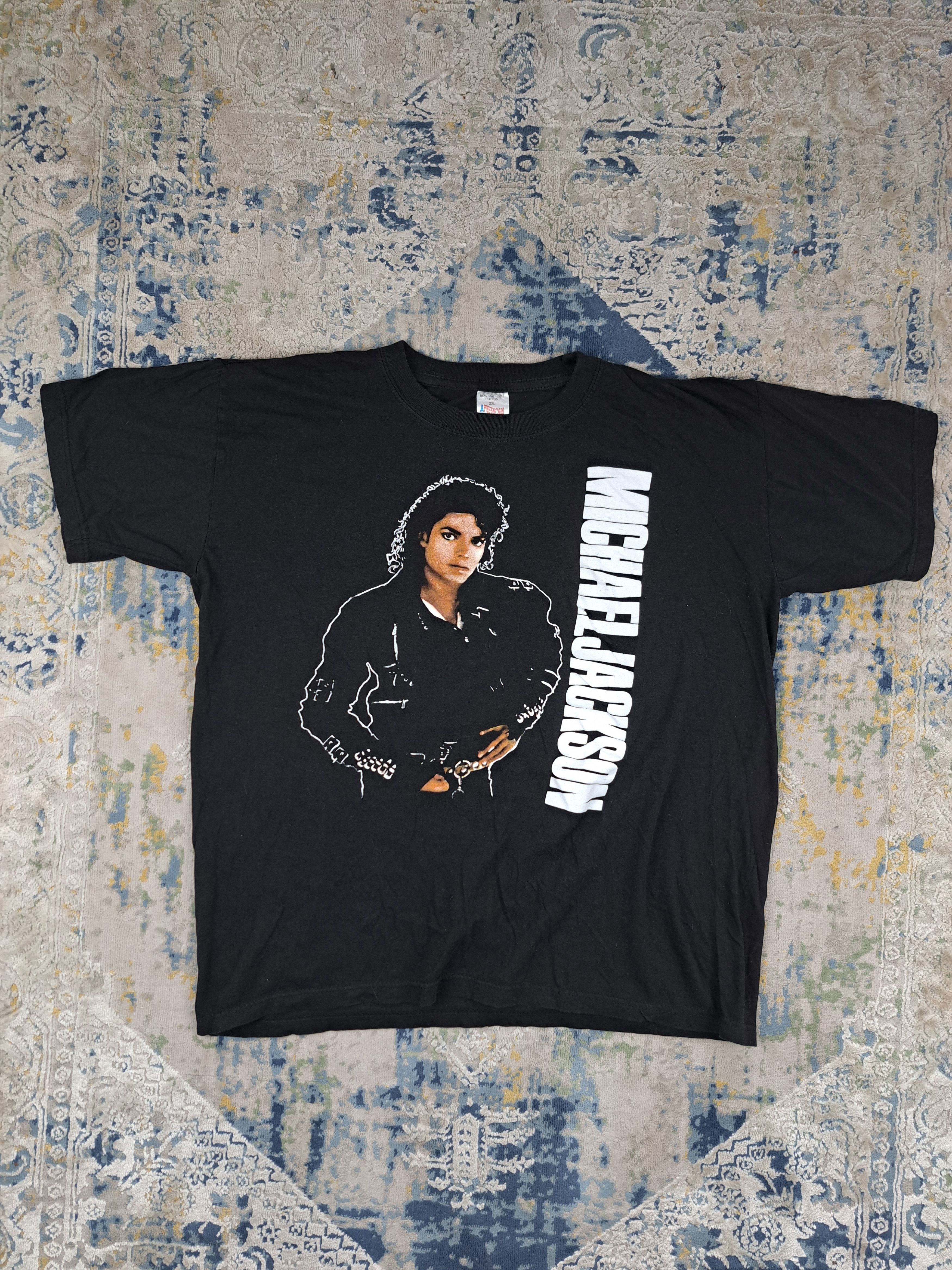 Band Tees Vintage 90s Michael Jackson Tee Band Rock Pop Thriller Size US L / EU 52-54 / 3 - 1 Thumbnail
