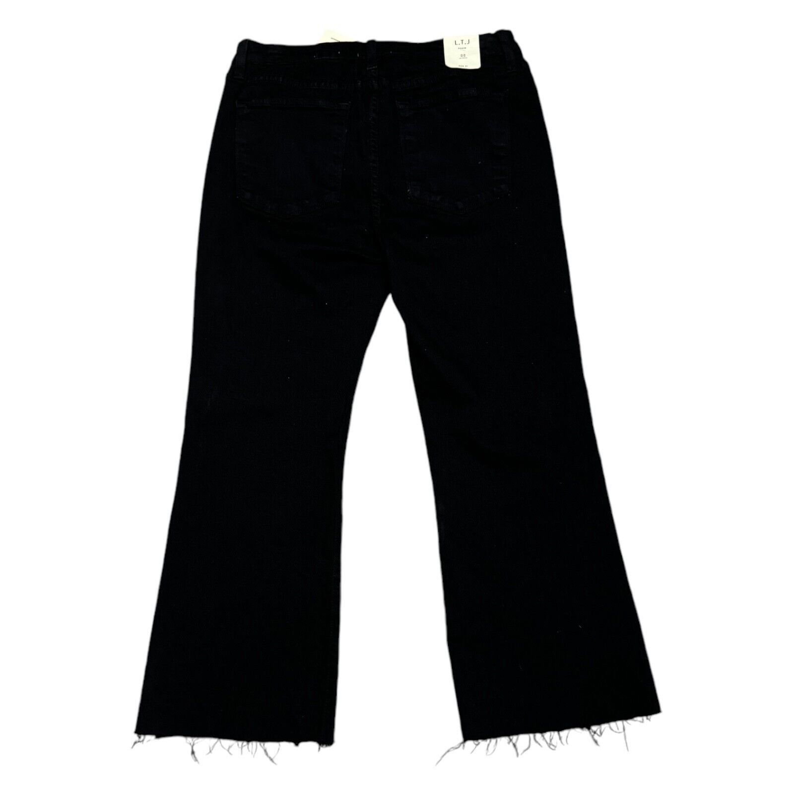 Designer LTJ DENIM Sicily Los Angeles Flare Capri Denim Jeans Size 31" - 3 Thumbnail