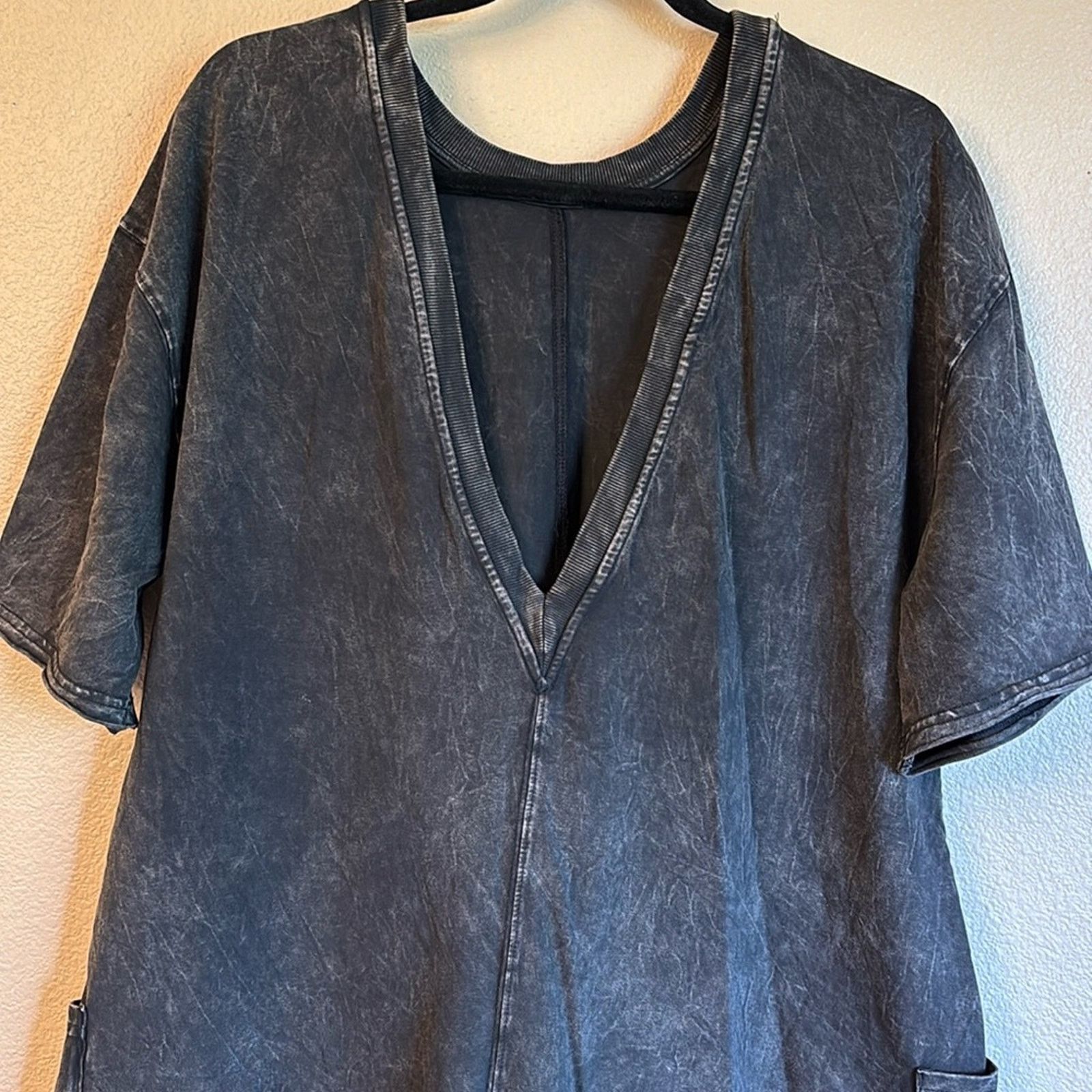 Free People FREE PEOPLE Movement HOT SHOT TEE ROMPER Shorts Washed Black Size 27" / US 4 / IT 40 - 11 Thumbnail
