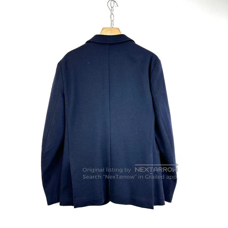 Louis Vuitton Louis Vuitton Navy V-Neck Leather Button jacket Size US M / EU 48-50 / 2 - 2 Thumbnail
