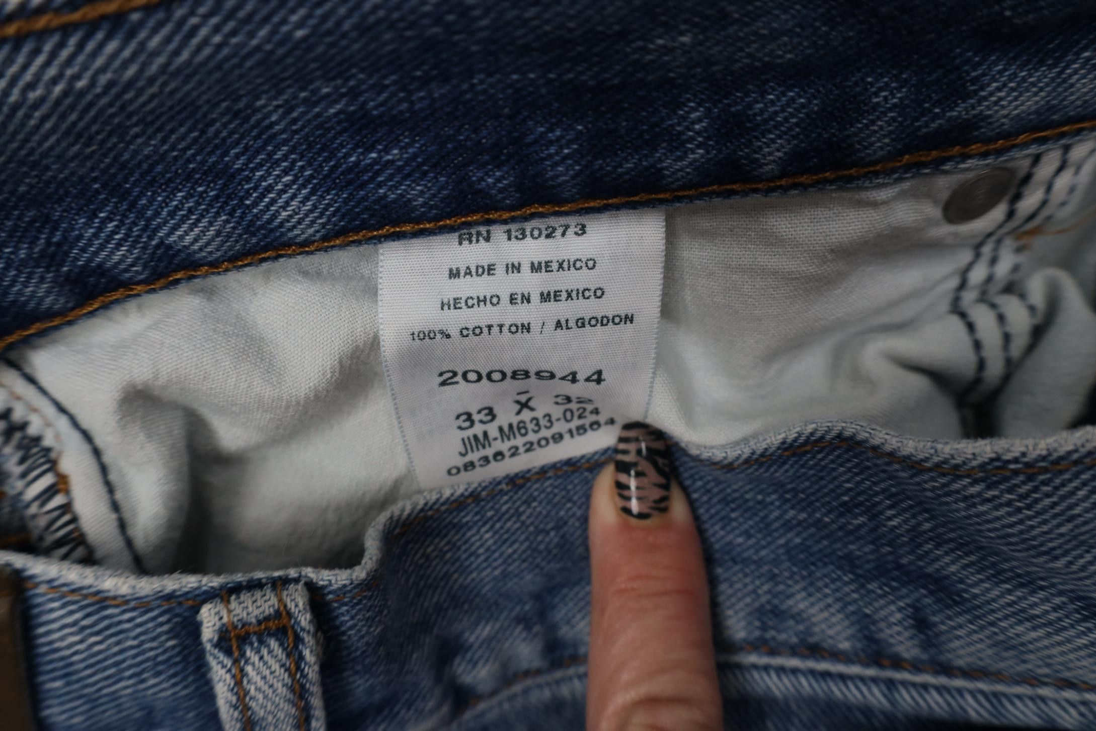 Lee Vintage Y2K Lee Regular Straight Leg Denim Jeans Blue Cotton Size US 33 - 8 Thumbnail
