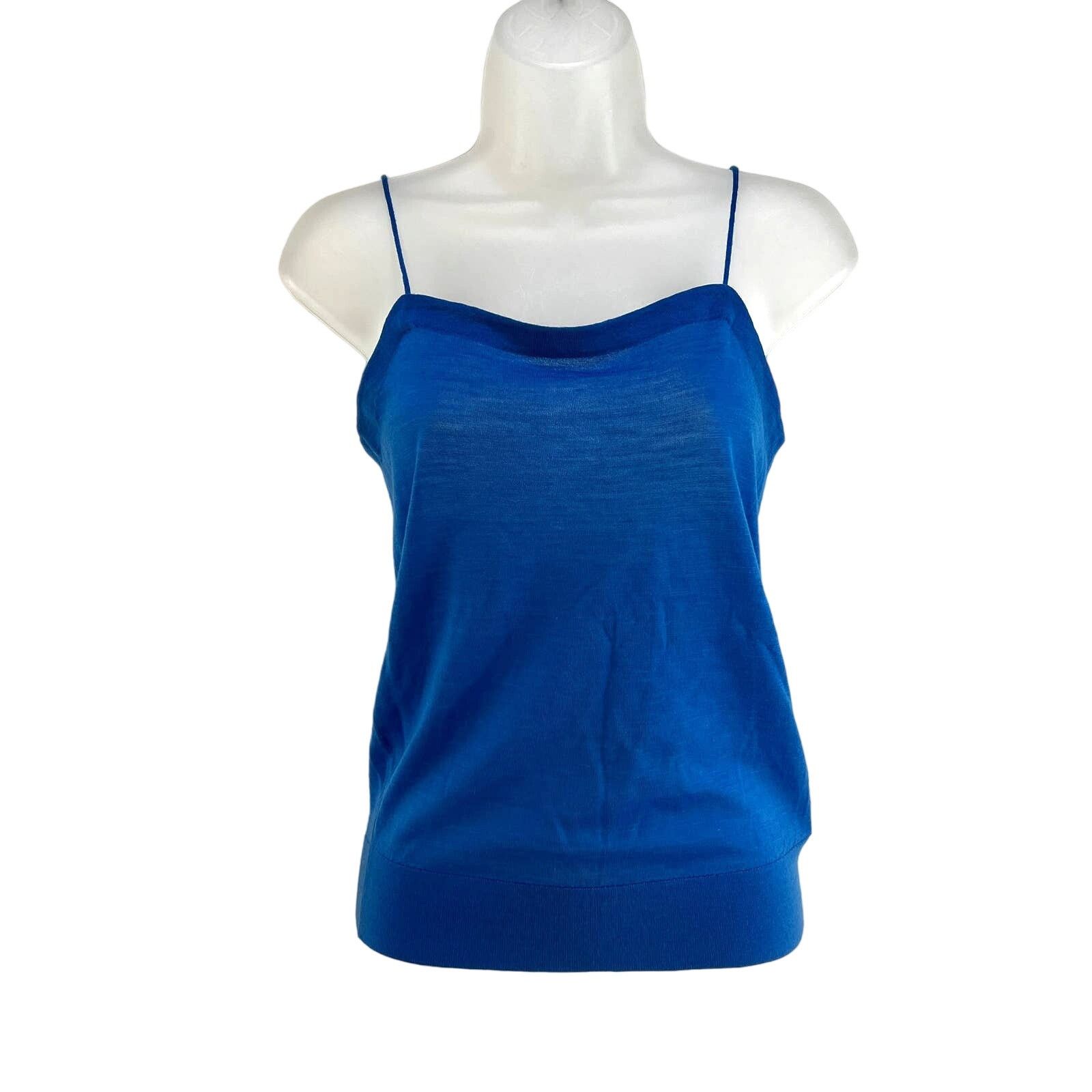 Theory Theory Wool Knit Camisole Spaghetti Strap Blue Size S / US 4 / IT 40 - 1 Thumbnail