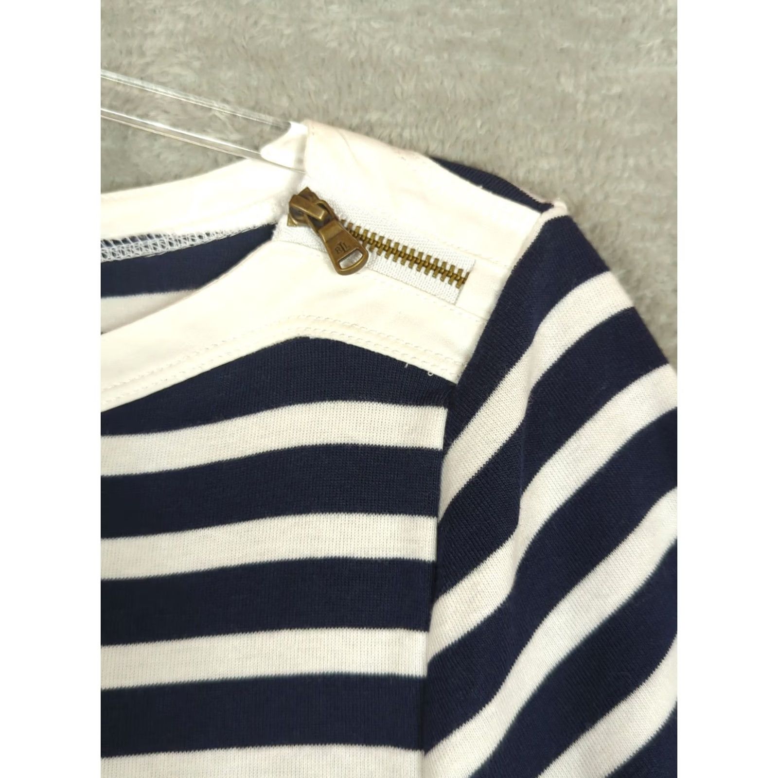Ralph Lauren Lauren Ralph Lauren T-Shirt Beach Nautical Striped Blue White Ladies Large Adult Size S / US 4 / IT 40 - 4 Thumbnail