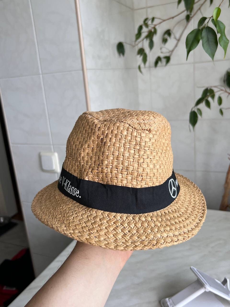 Mercedes-Benz × Vintage Official Vintage Mercedes Benz Straw Bucket Hat Daimler AG Size ONE SIZE - 7 Thumbnail