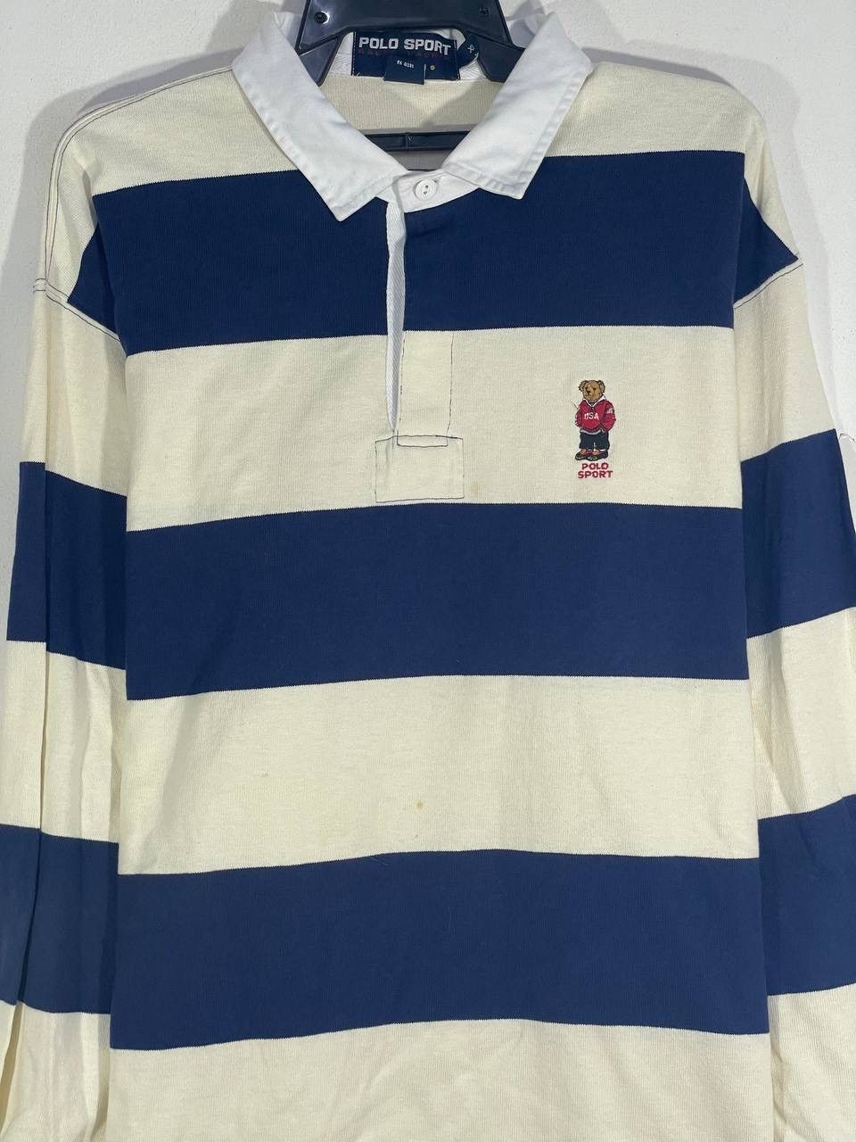 Polo Ralph Lauren Vintage 90s polo sport bear rugby shirt size XL Size US XL / EU 56 / 4 - 4 Thumbnail