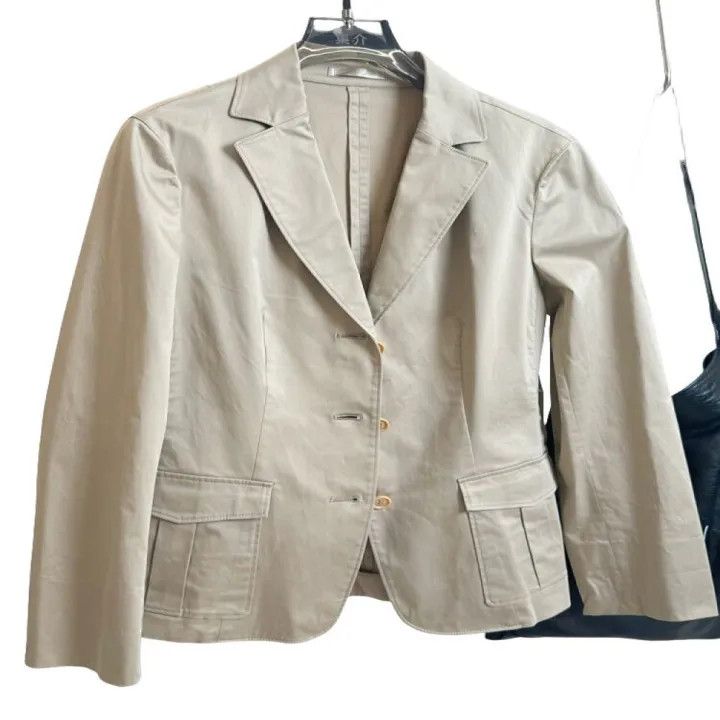 Burberry Burberry Beige Long Sleeve Suit Jacket for Men Size US M / EU 48-50 / 2 - 1 Thumbnail