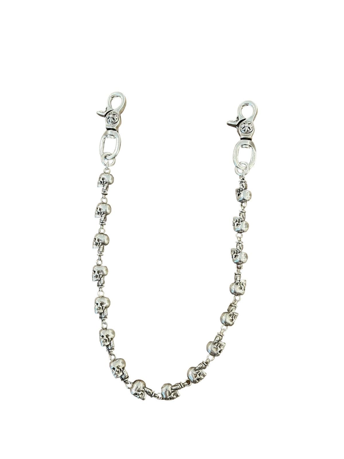 image of Chrome Hearts Sterling Silver Foti Delphino Wallet Chain, Men's