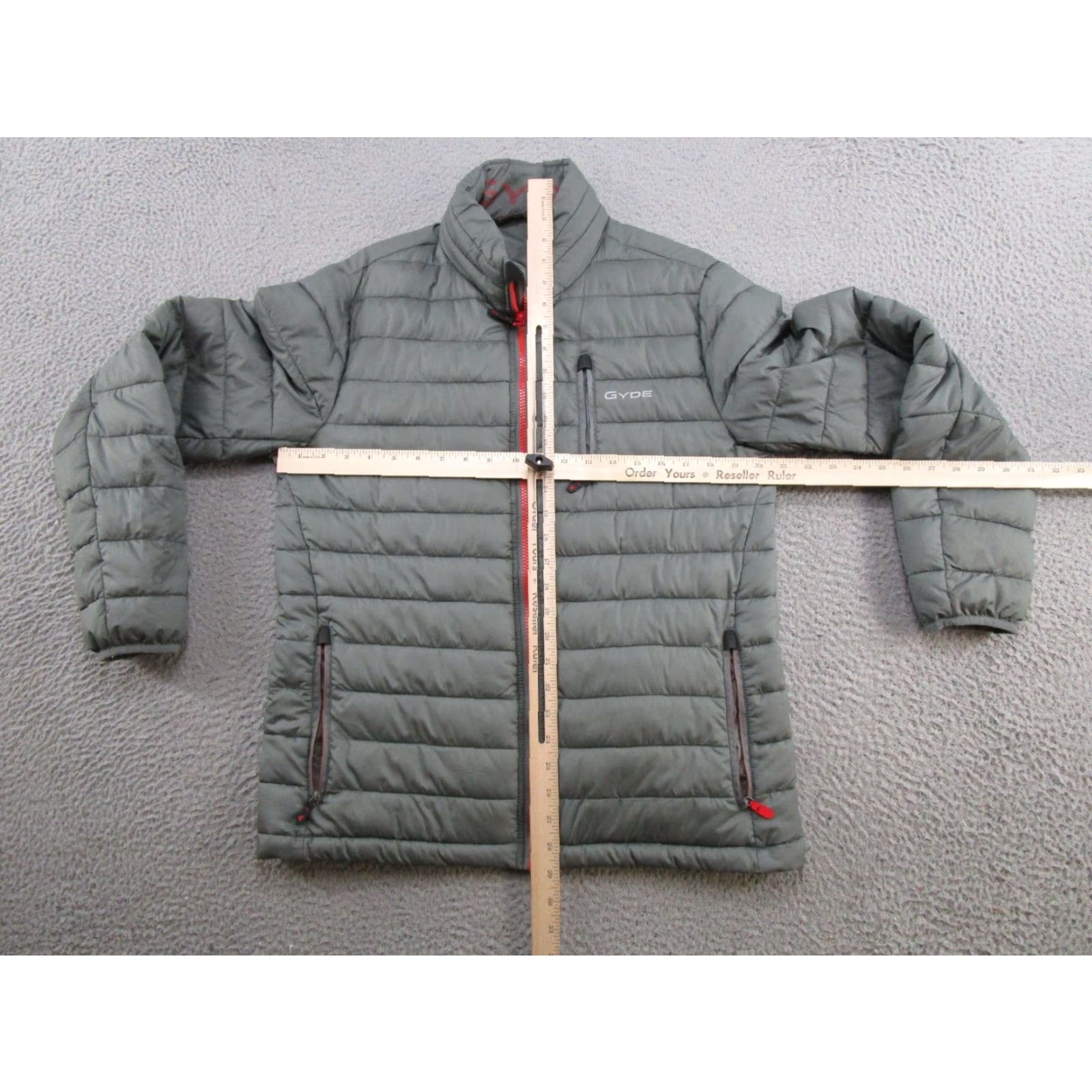 Vintage Gyde Supply Co. Jacket Mens M Puffer Full Zip Heated Gray Wind-Resistant Pockets Zipper Size US M / EU 48-50 / 2 - 7 Thumbnail