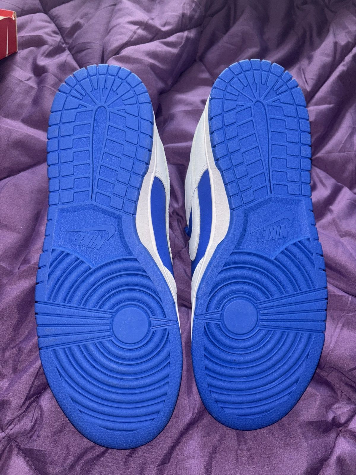 Nike Nike Dunk Low White & Blue Size US 10 / EU 43 - 4 Thumbnail