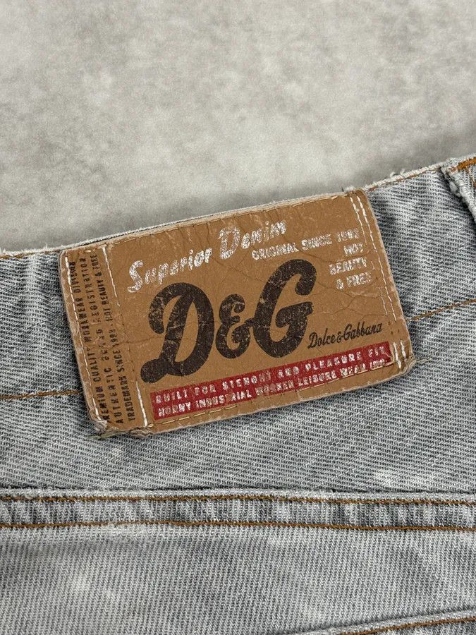 Dolce & Gabbana AW2004 Dolce & Gabbana Grey Distressed Multipocket Denim Jeans Size US 34 / EU 50 - 11 Thumbnail
