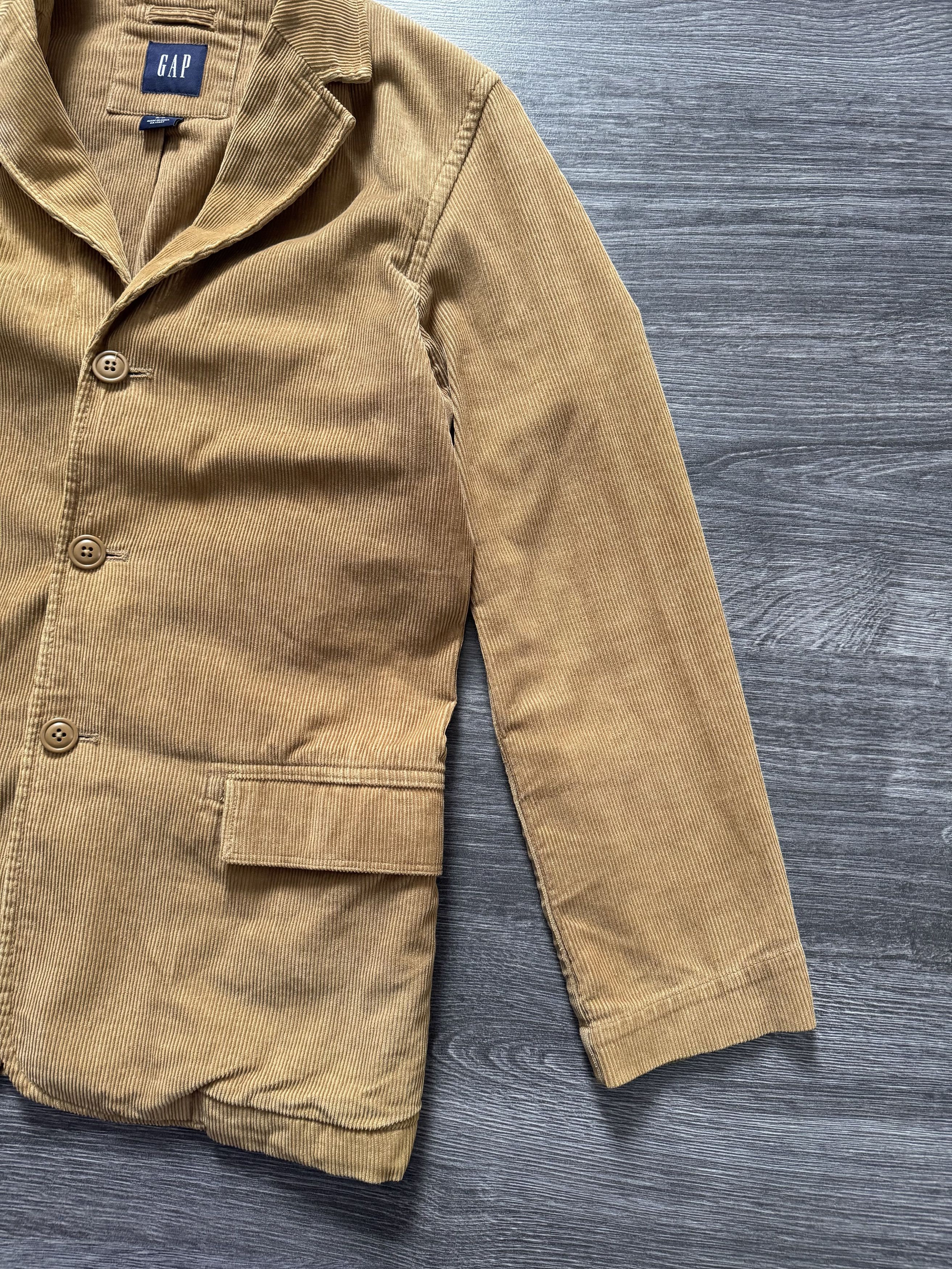 Gap Vintage Gap Button Jacket Corduroy Beige Blazer Coat Size US S / EU 44-46 / 1 - 7 Thumbnail