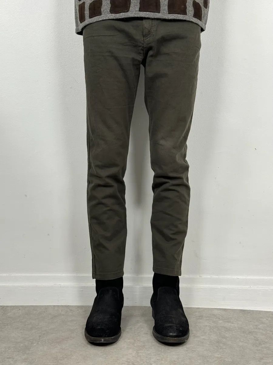 Roberto Cavalli SS2001 Roberto Cavalli Olive Green Cozy Pants Size US 30 / EU 46 - 2 Thumbnail